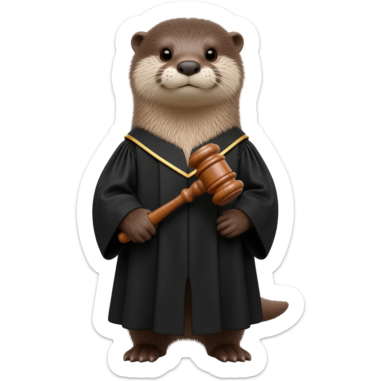 otter head judge sticker