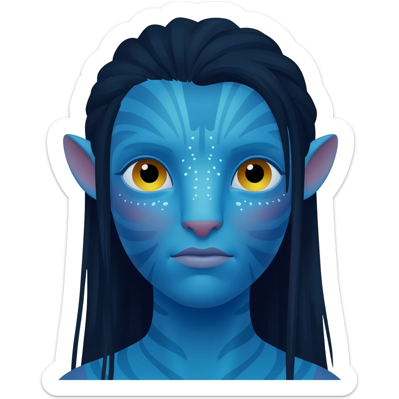 Na’vi Blue Avatar sticker