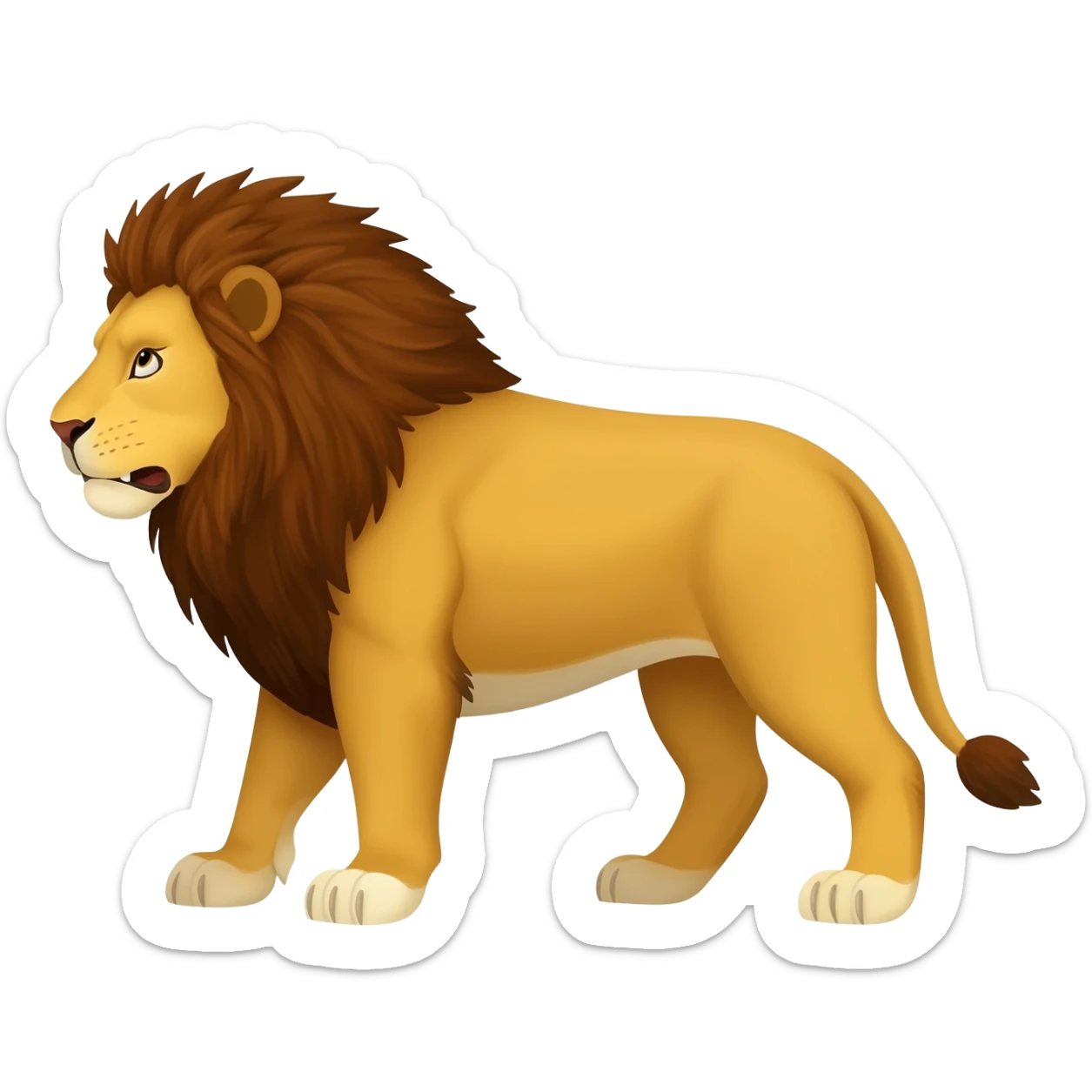 Lion animal sticker