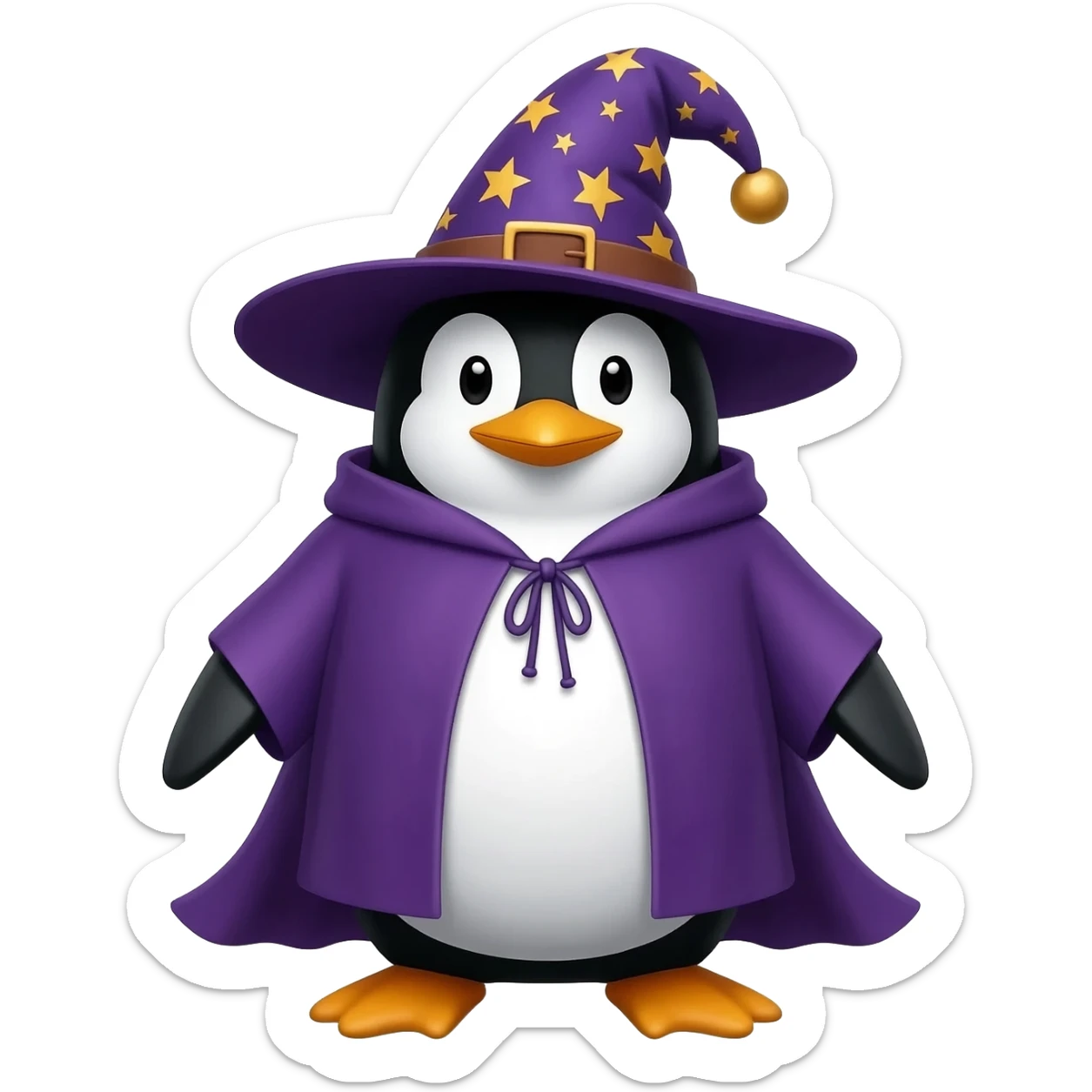 Penguin Wizard sticker