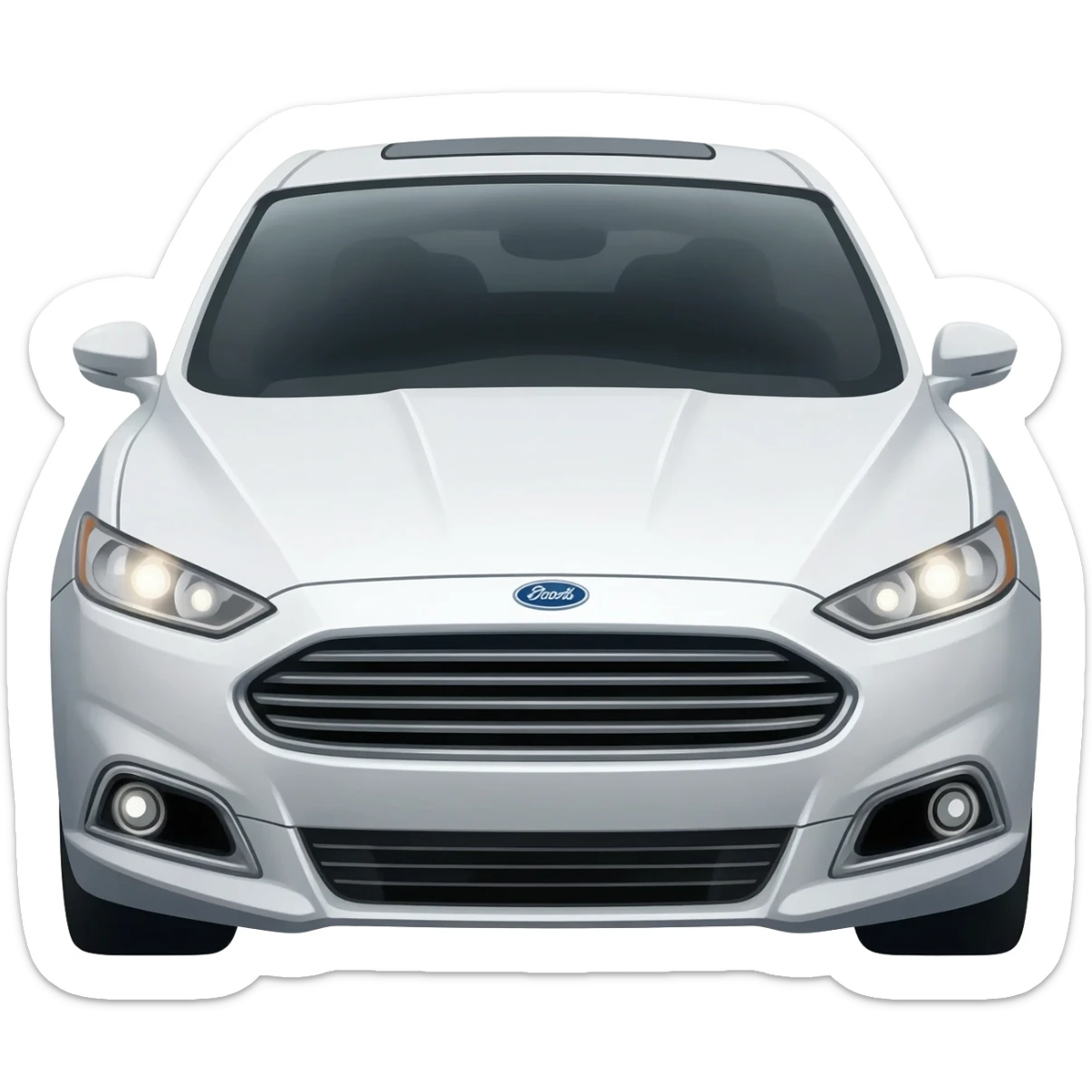 Carro ford fusion blanco sticker