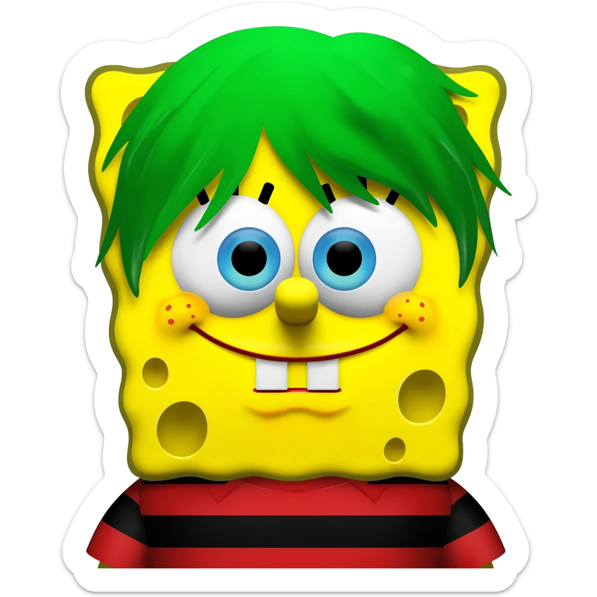 Chucky spongebob hybrid sticker