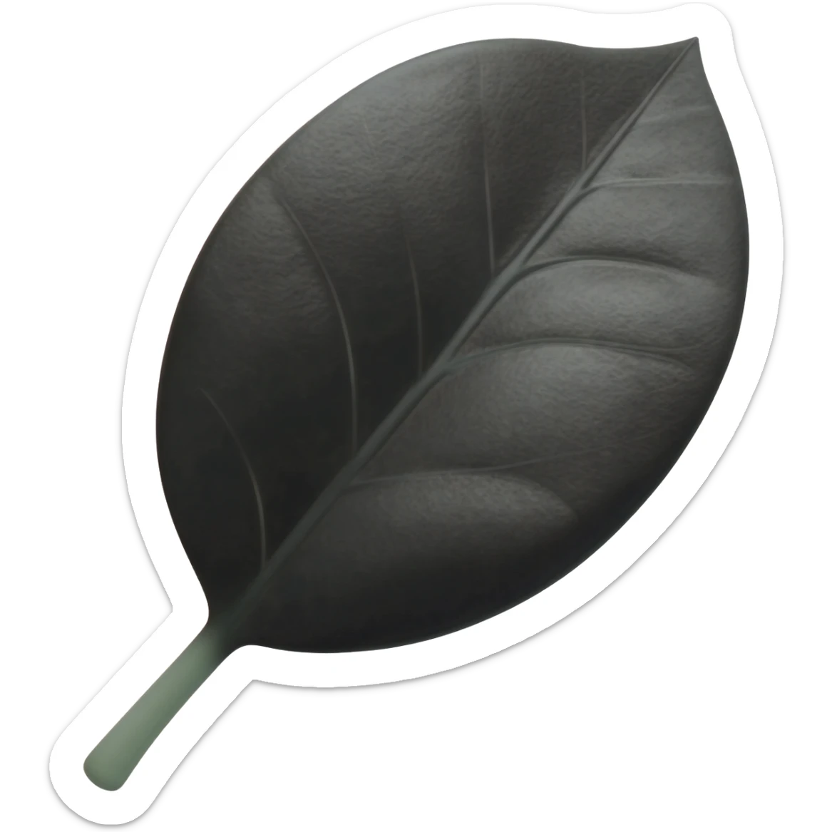 black leaf sprout🌱 sticker