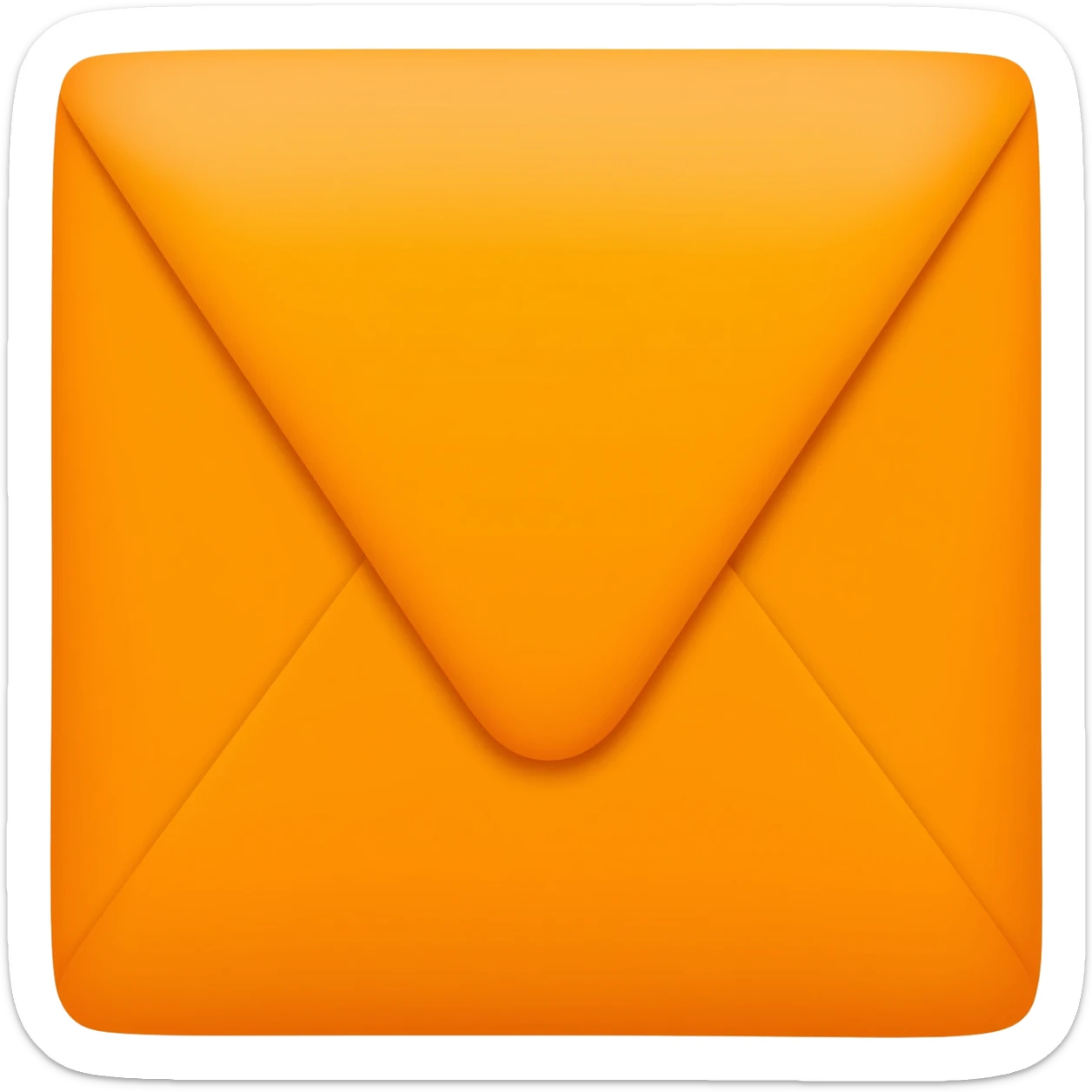 orange envelope sticker