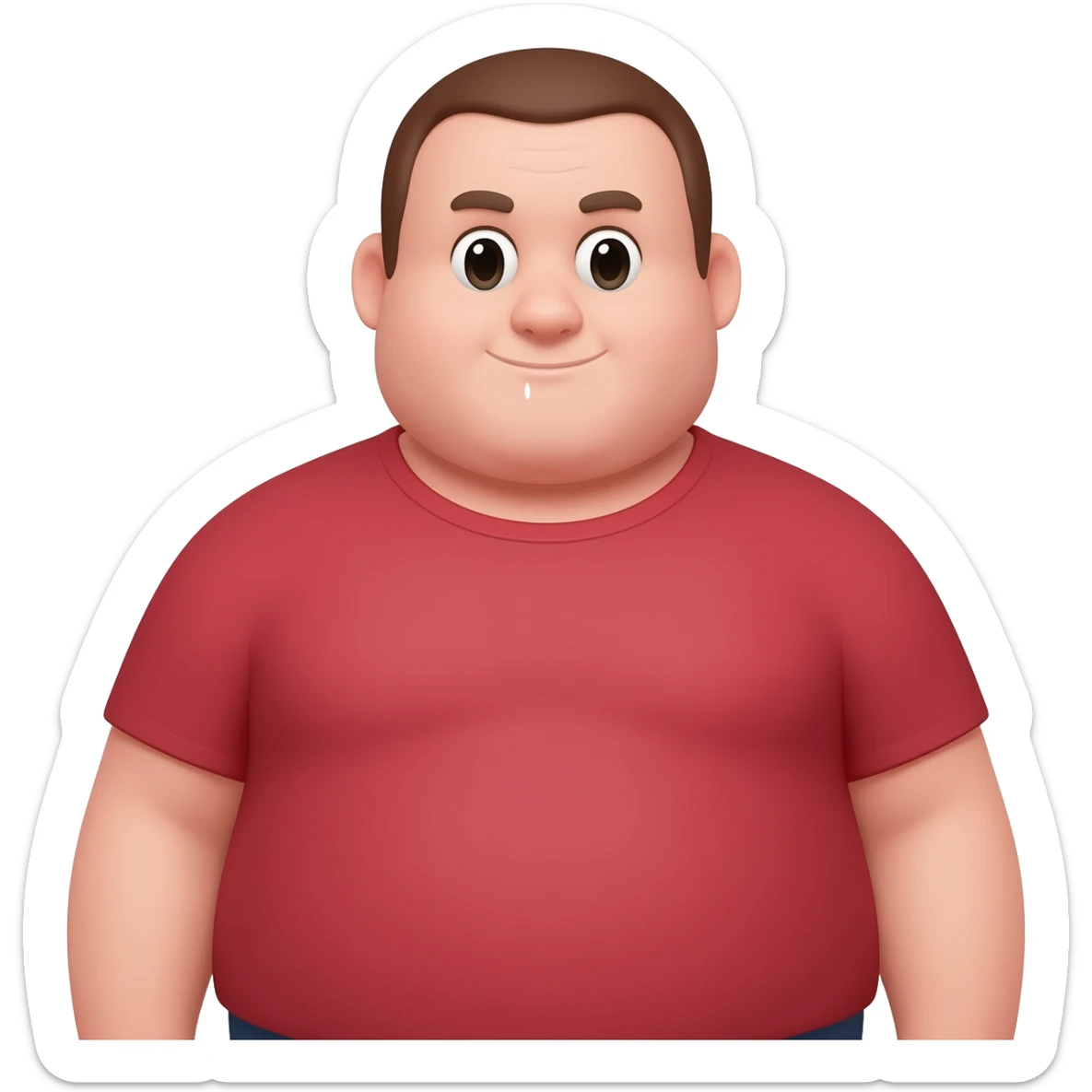 fat person sticker
