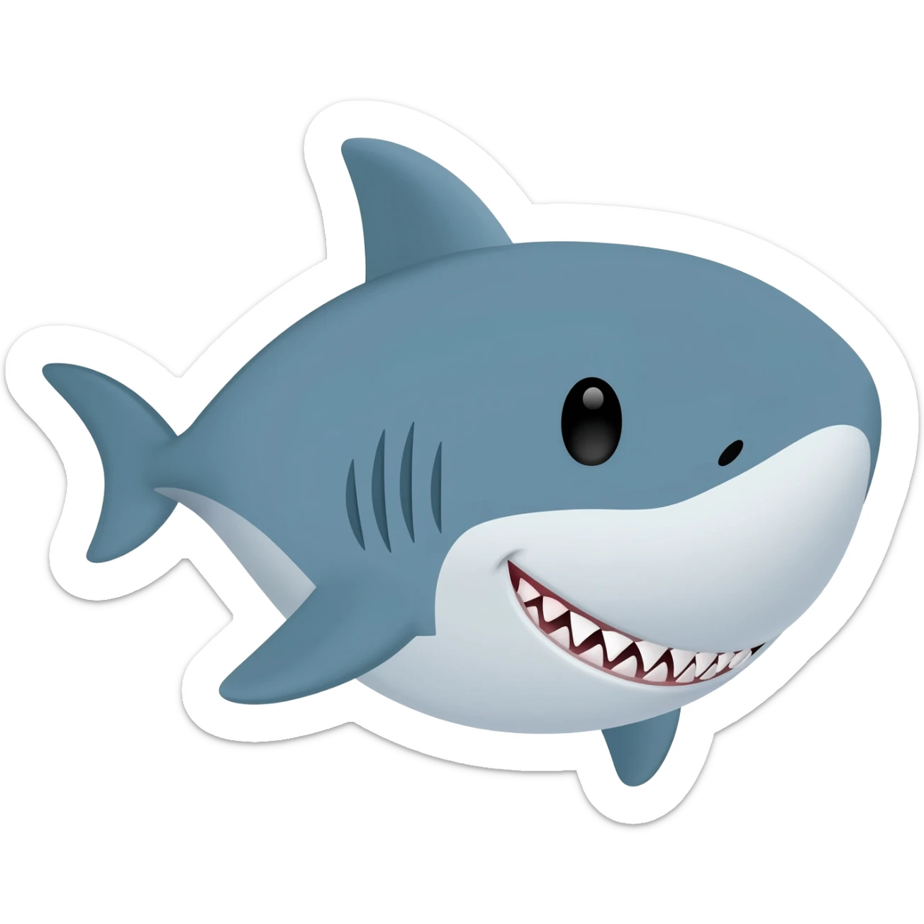 Baby shark with teeth sticker