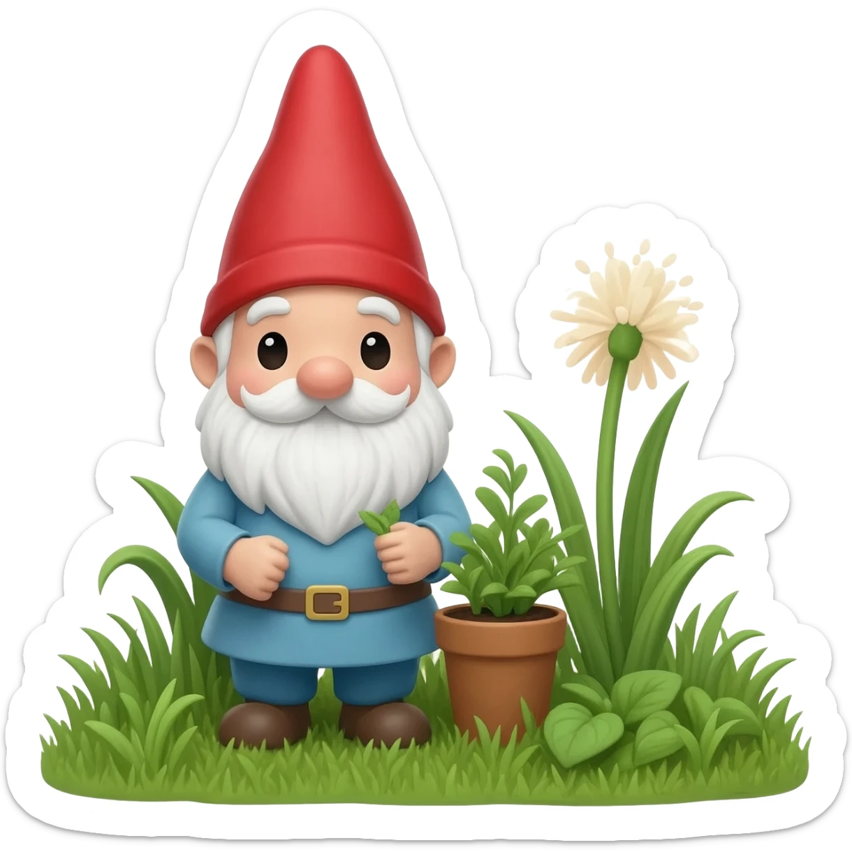 garden gnome emoji compatible with google docs sticker