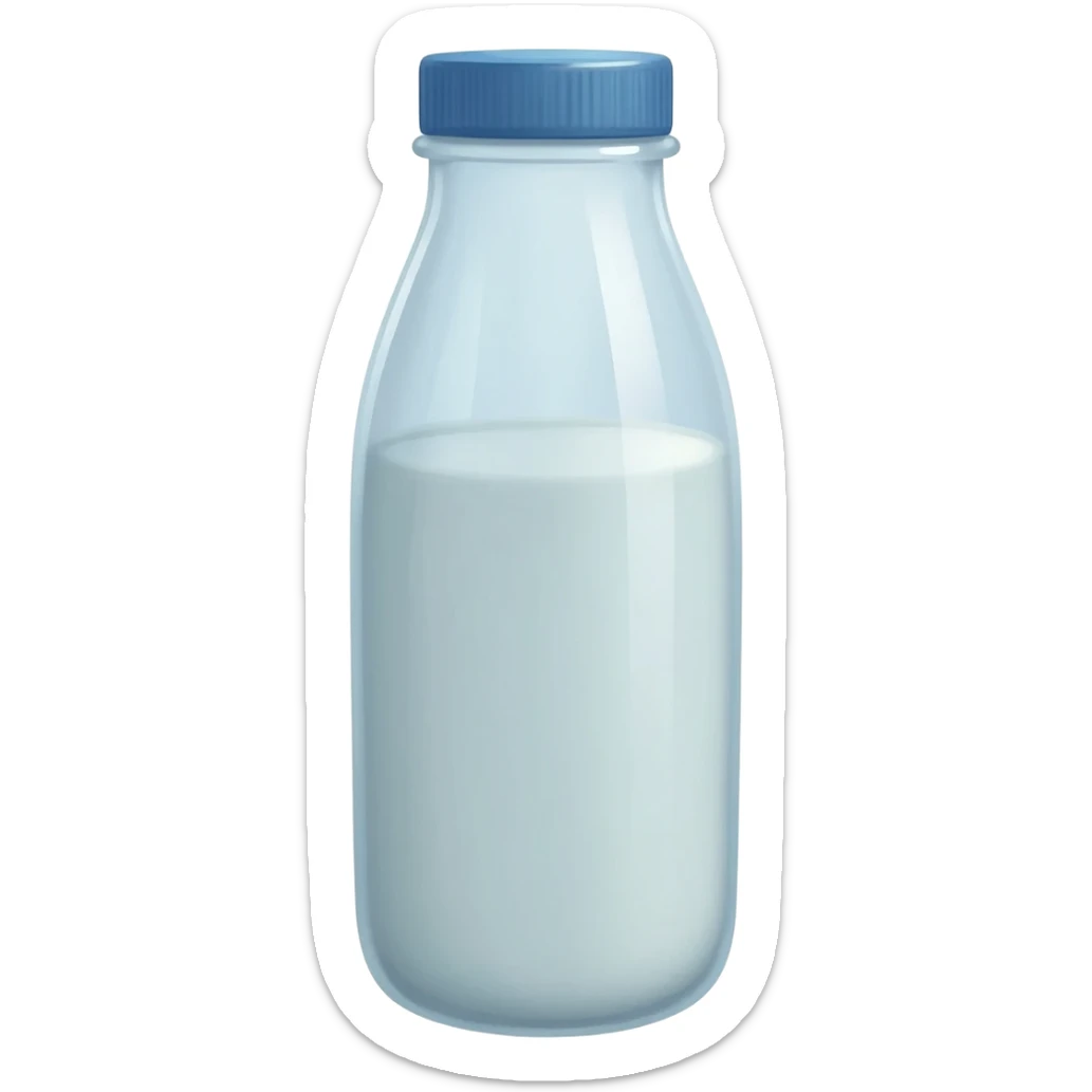 Milk bottle sticker