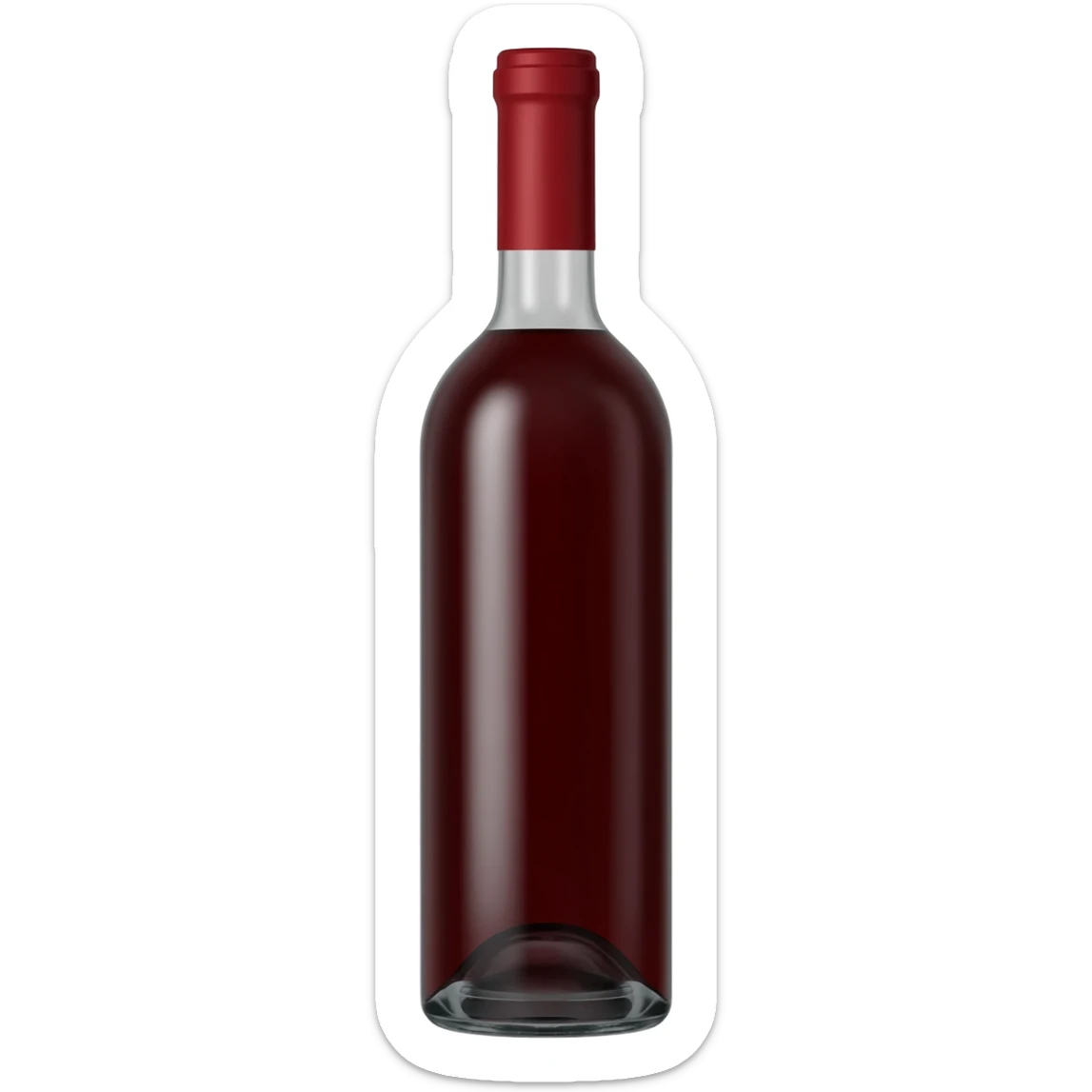 Burgundy emoji sticker