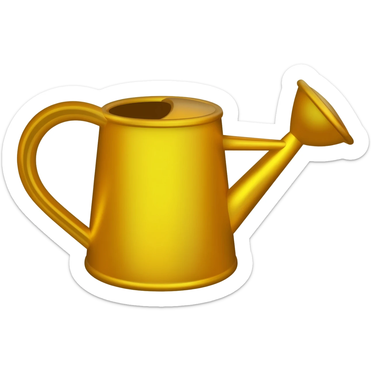 Watering can gold sticker