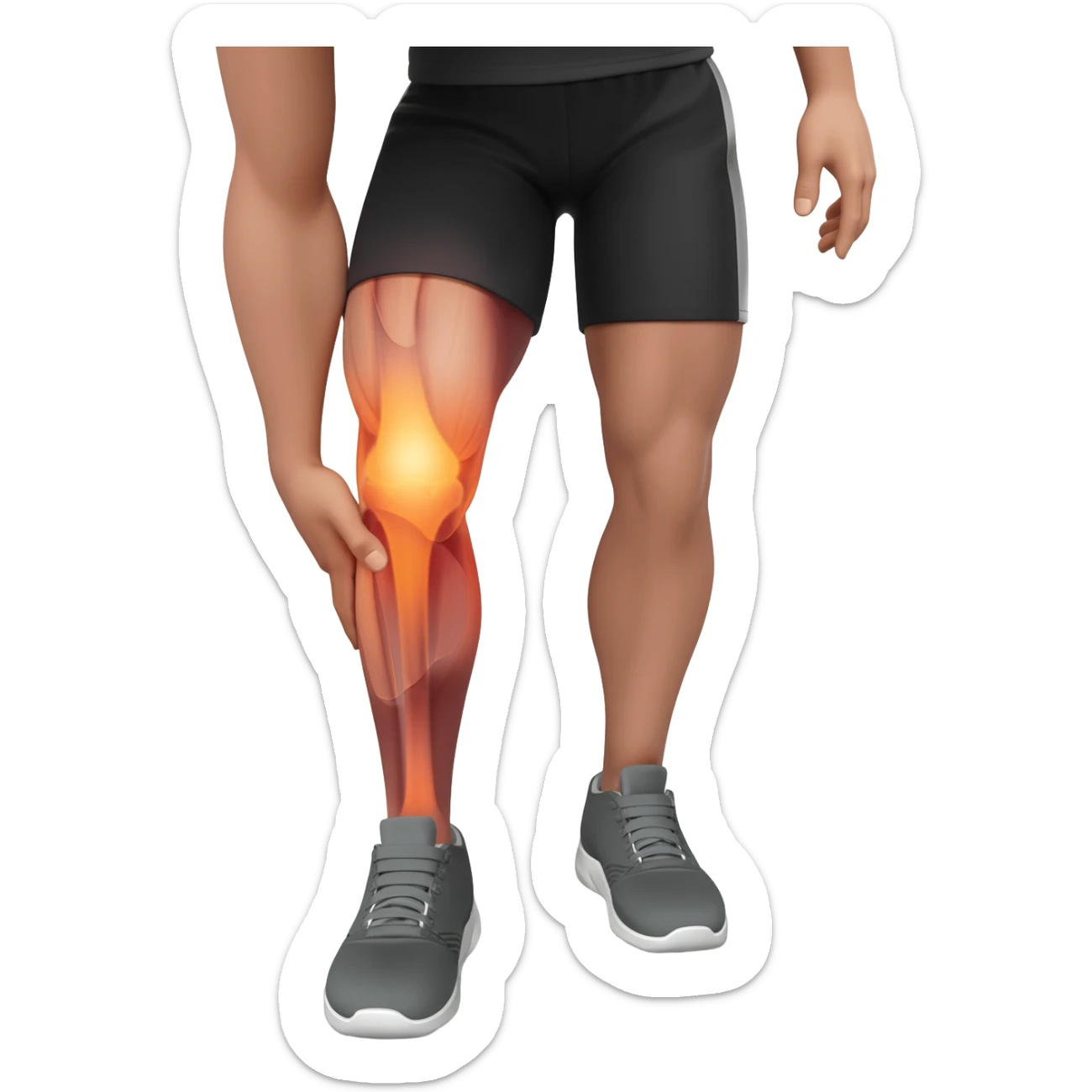 Muscle cramp sticker