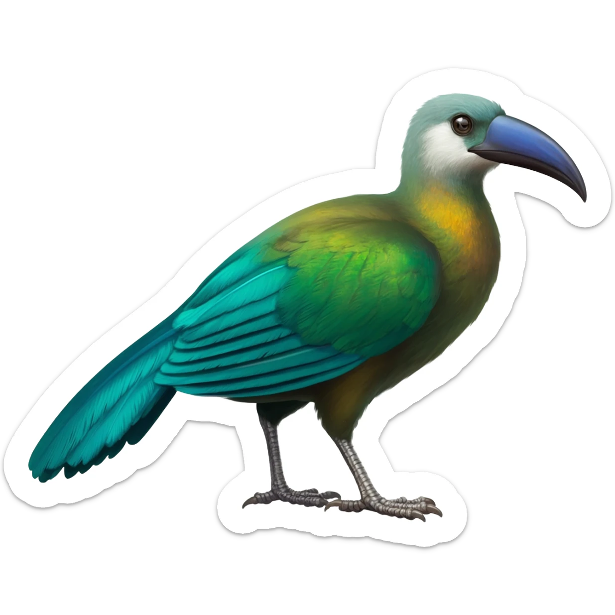 Colorful Exotic Tropical Trico-Vernid-Fionbri-hybrid (full body) sticker