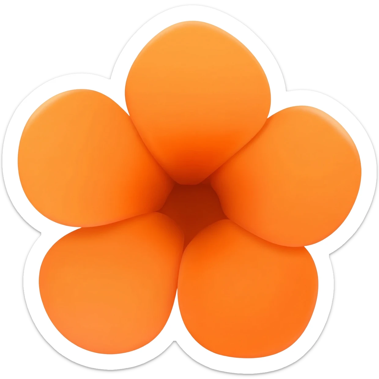 orange blossom sticker