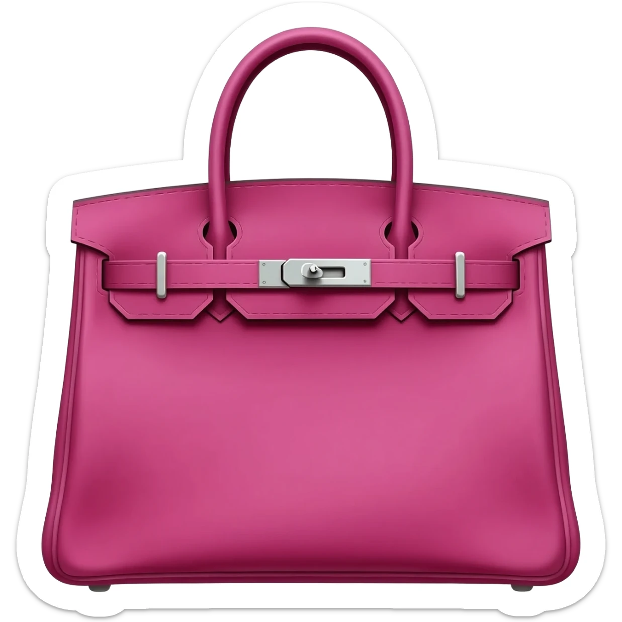 magenta matte kelly hermes bag sticker