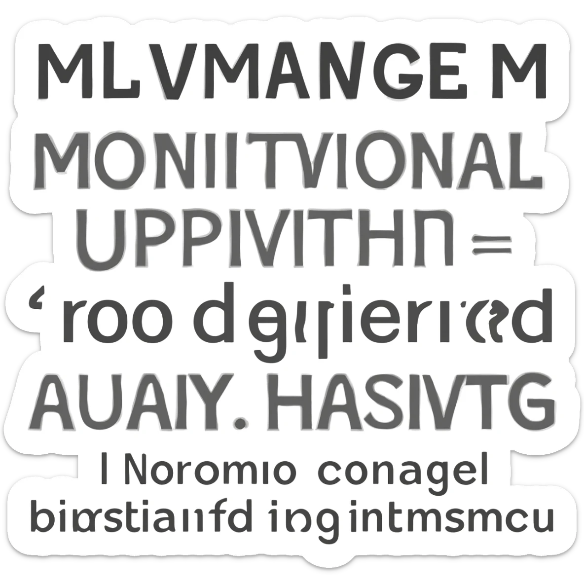 motivational sticker