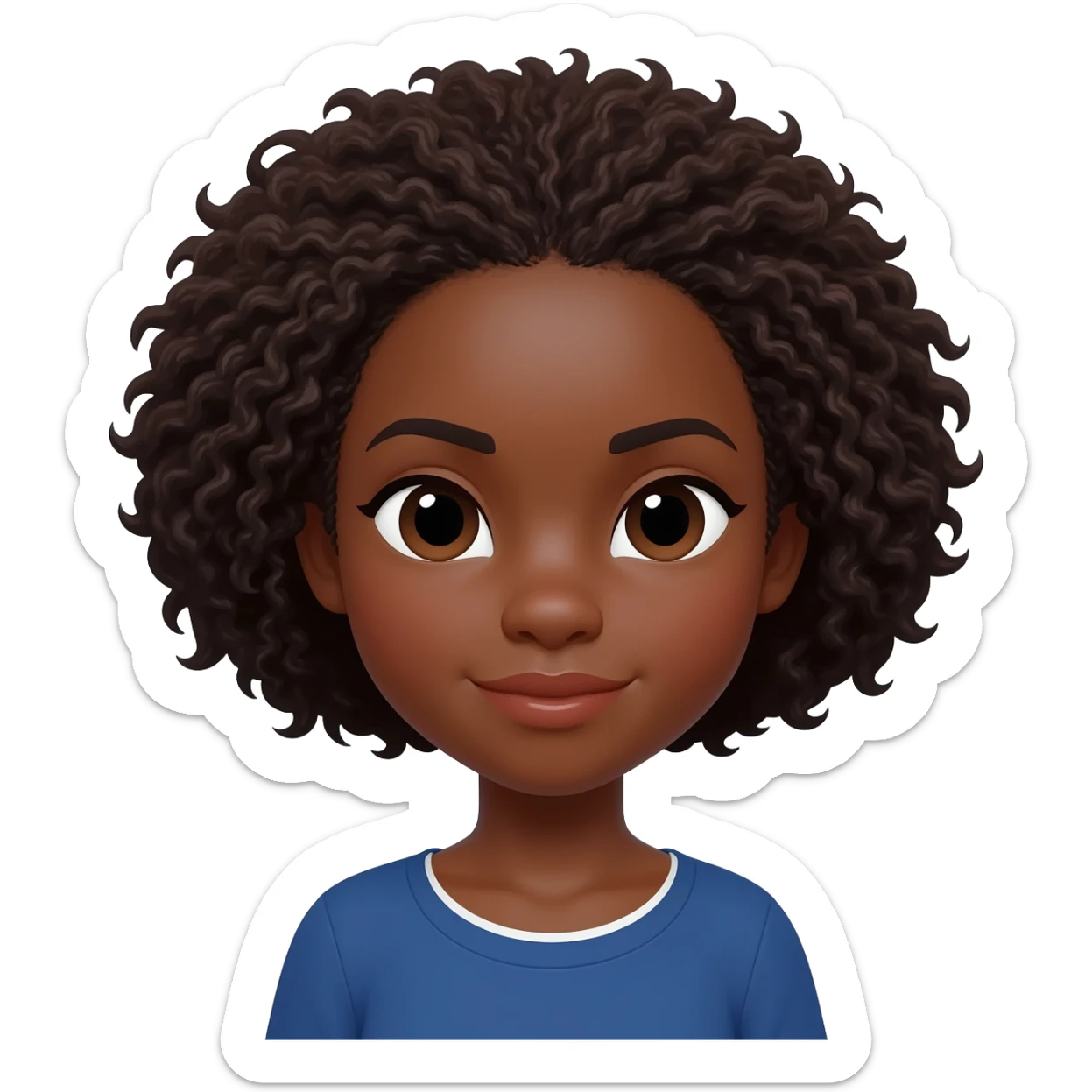 black girl with Maltese sticker