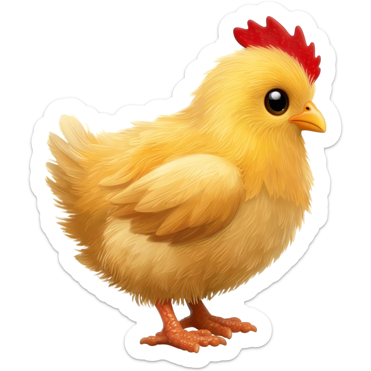a baby chicken sticker