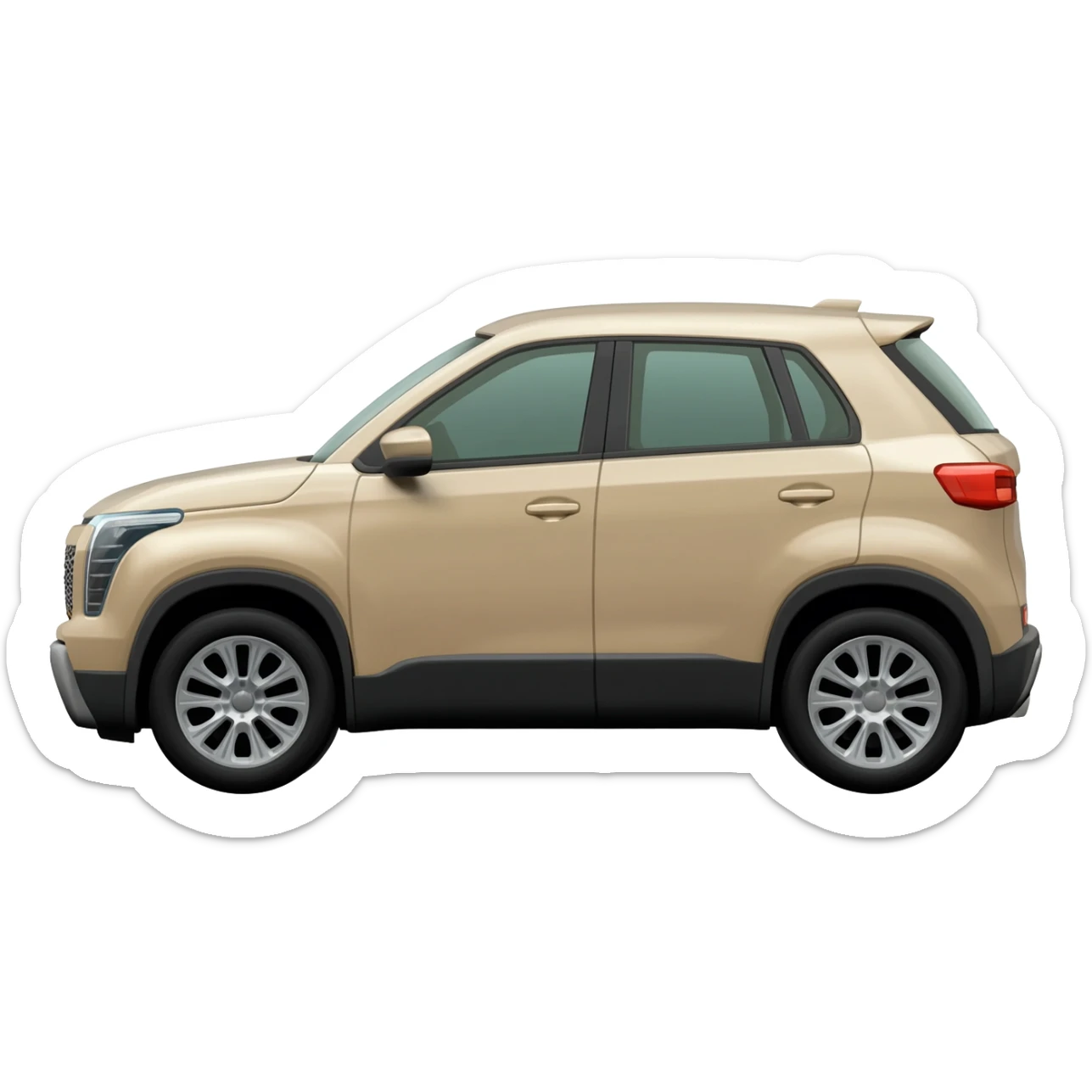T-roc beige sticker