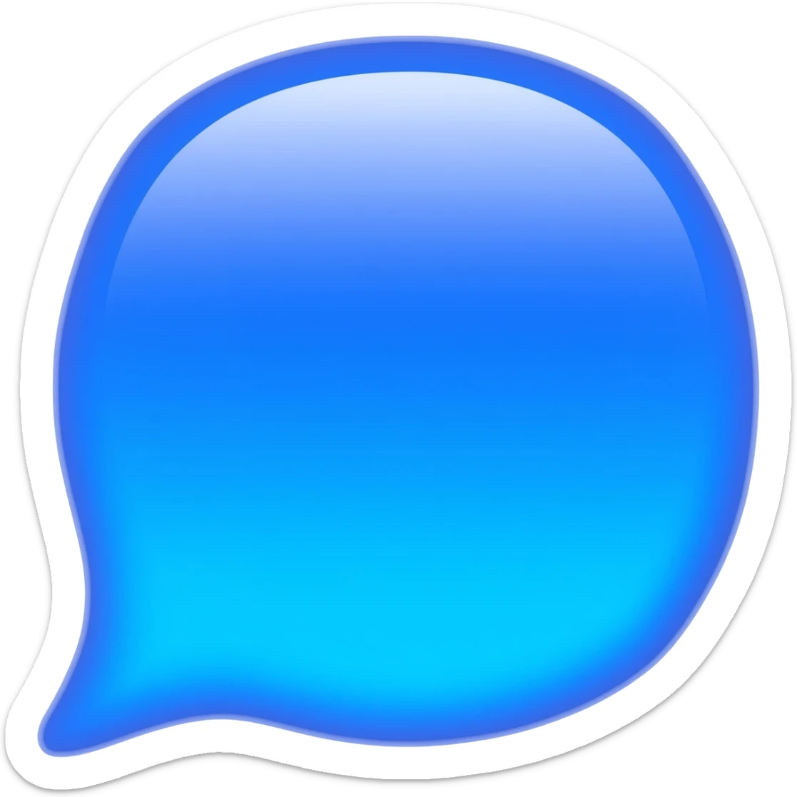 Blue fire emoji WhatsApp sticker