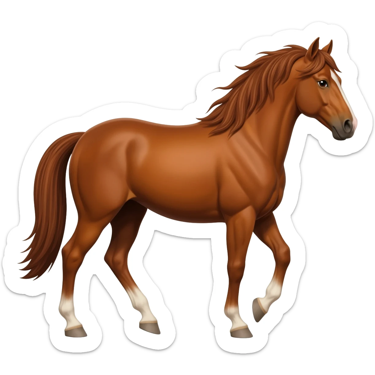 race horse sticker