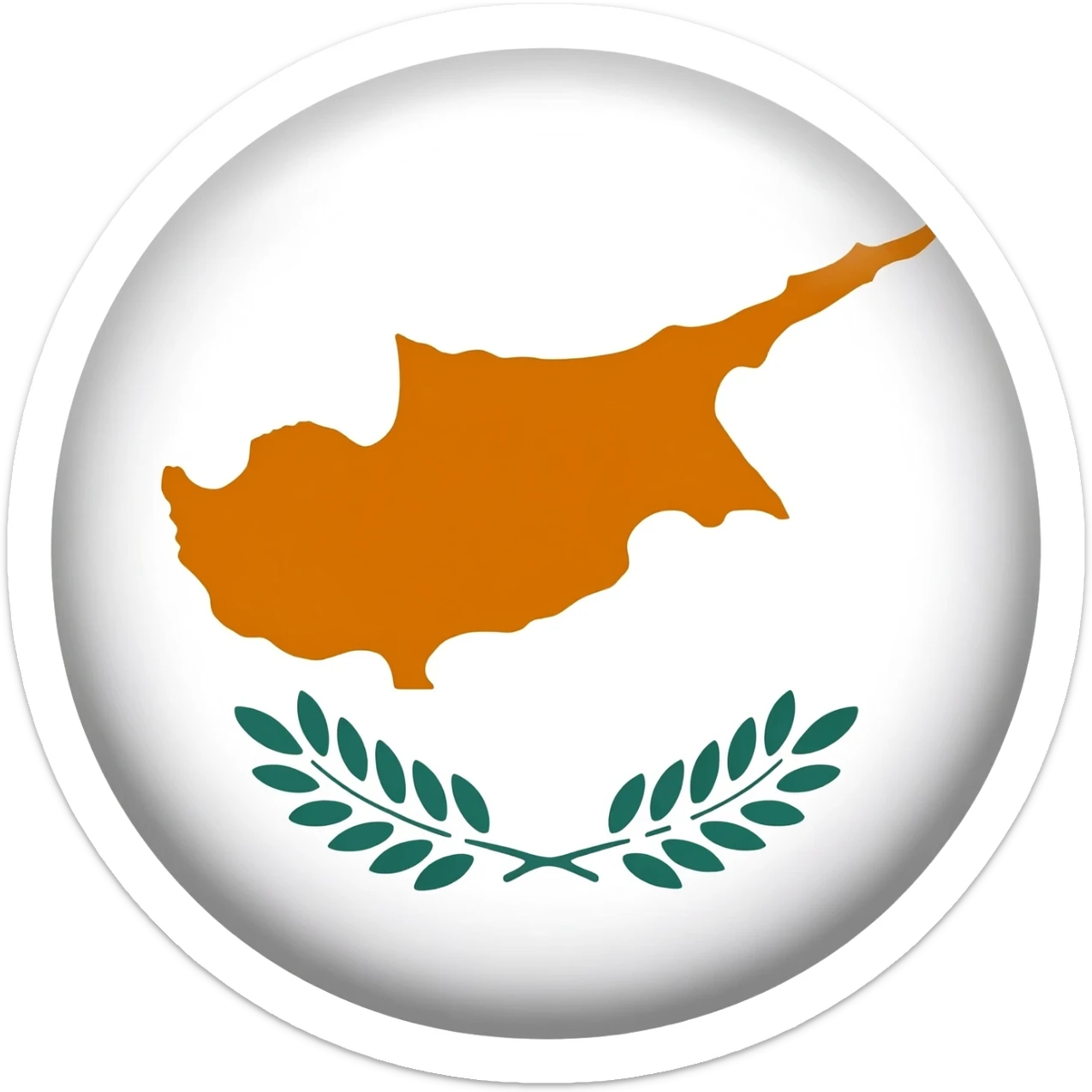 Chipre bongol emoji flag sticker