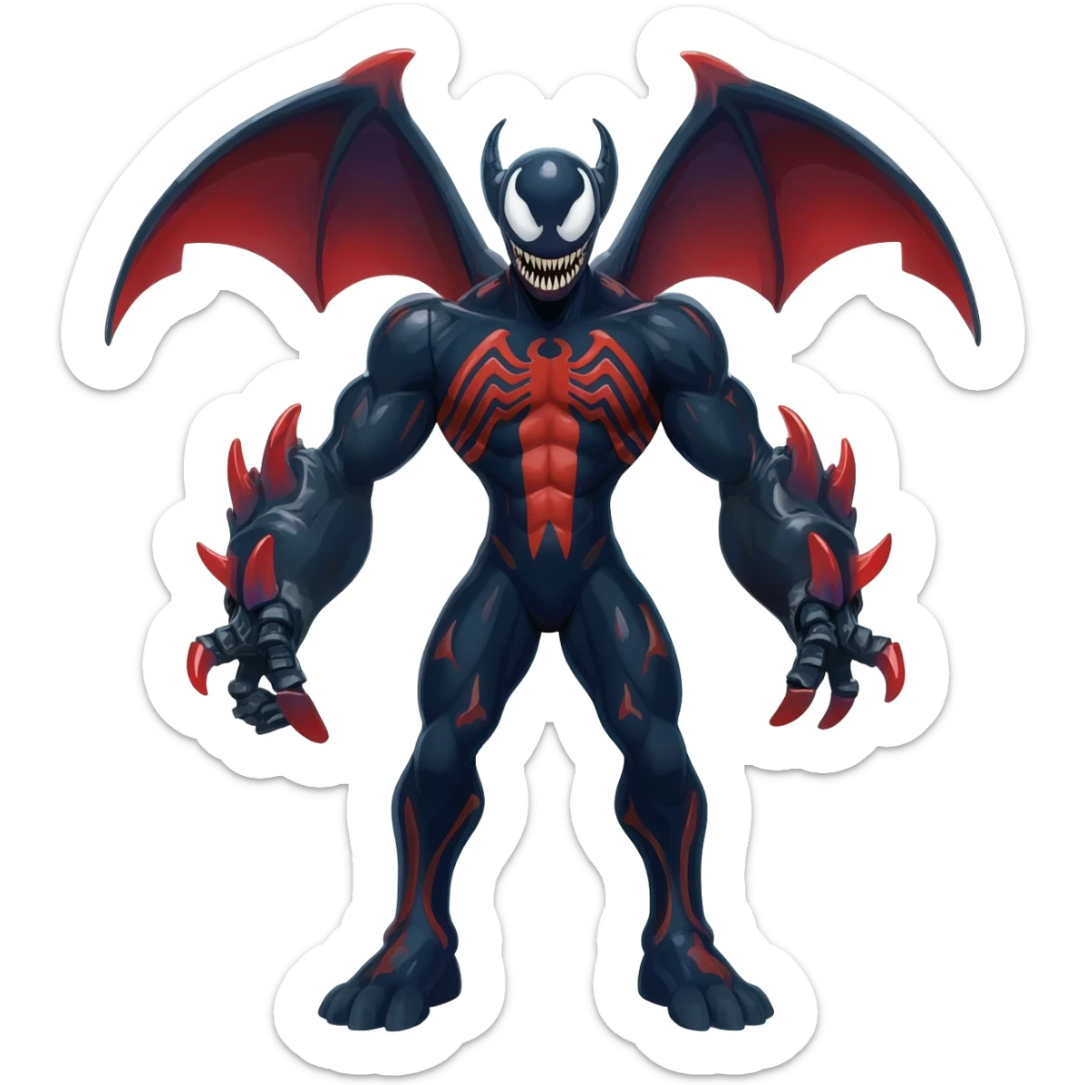 Venom-Xenomorph-Darkrai-Scizor-fusion, full body sticker