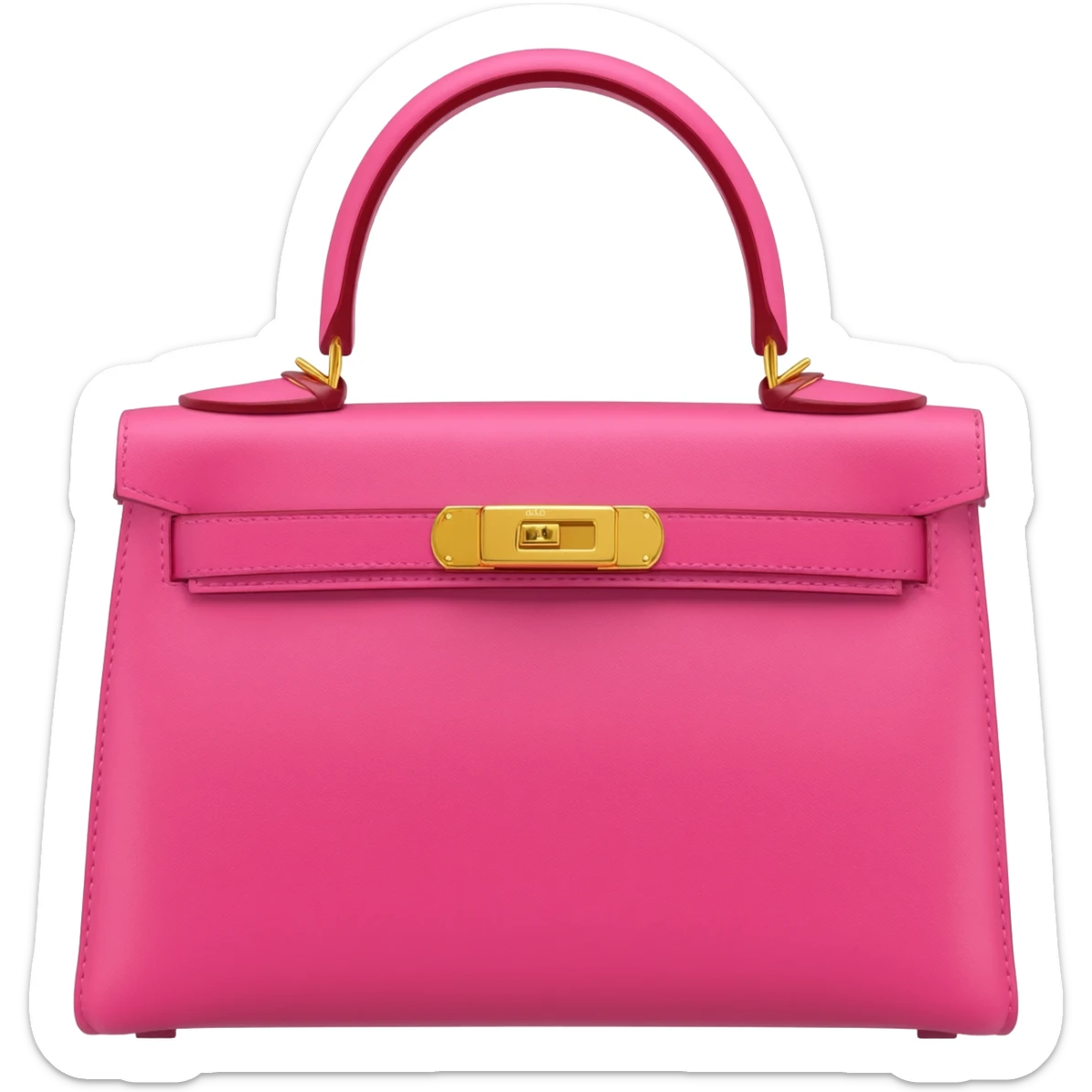 matte pink hermes kelly bag sticker
