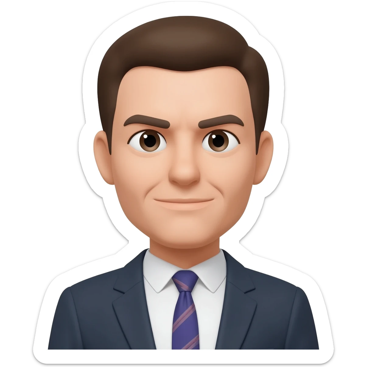 arrogant smirk sticker