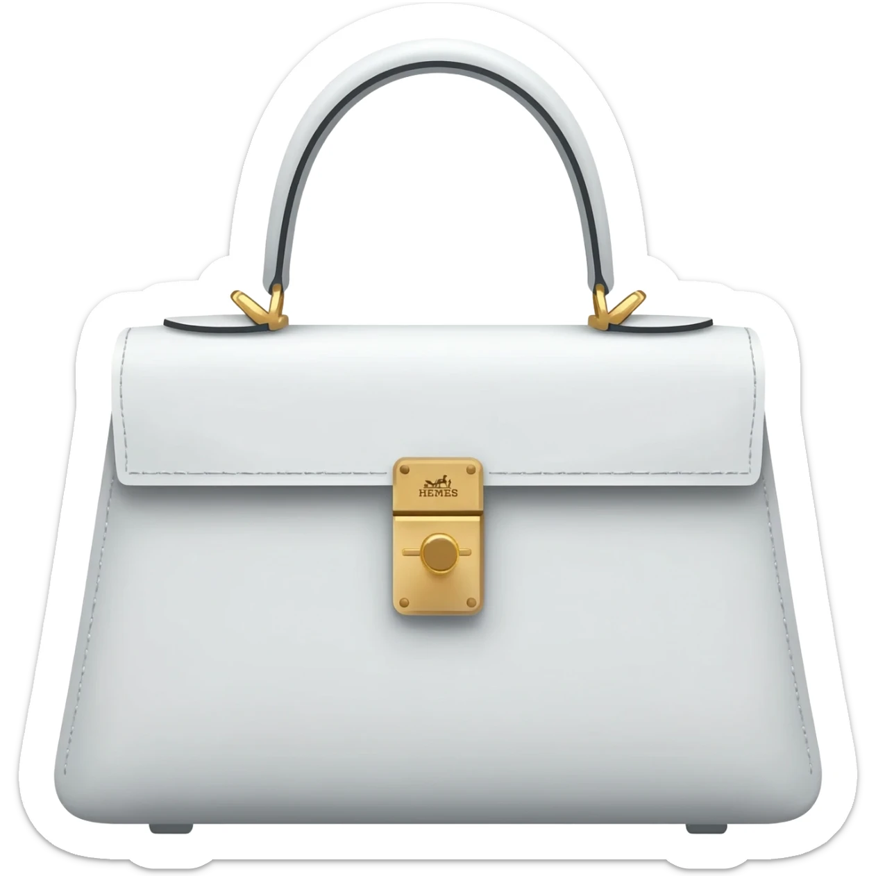 white birkin hermes bag sticker