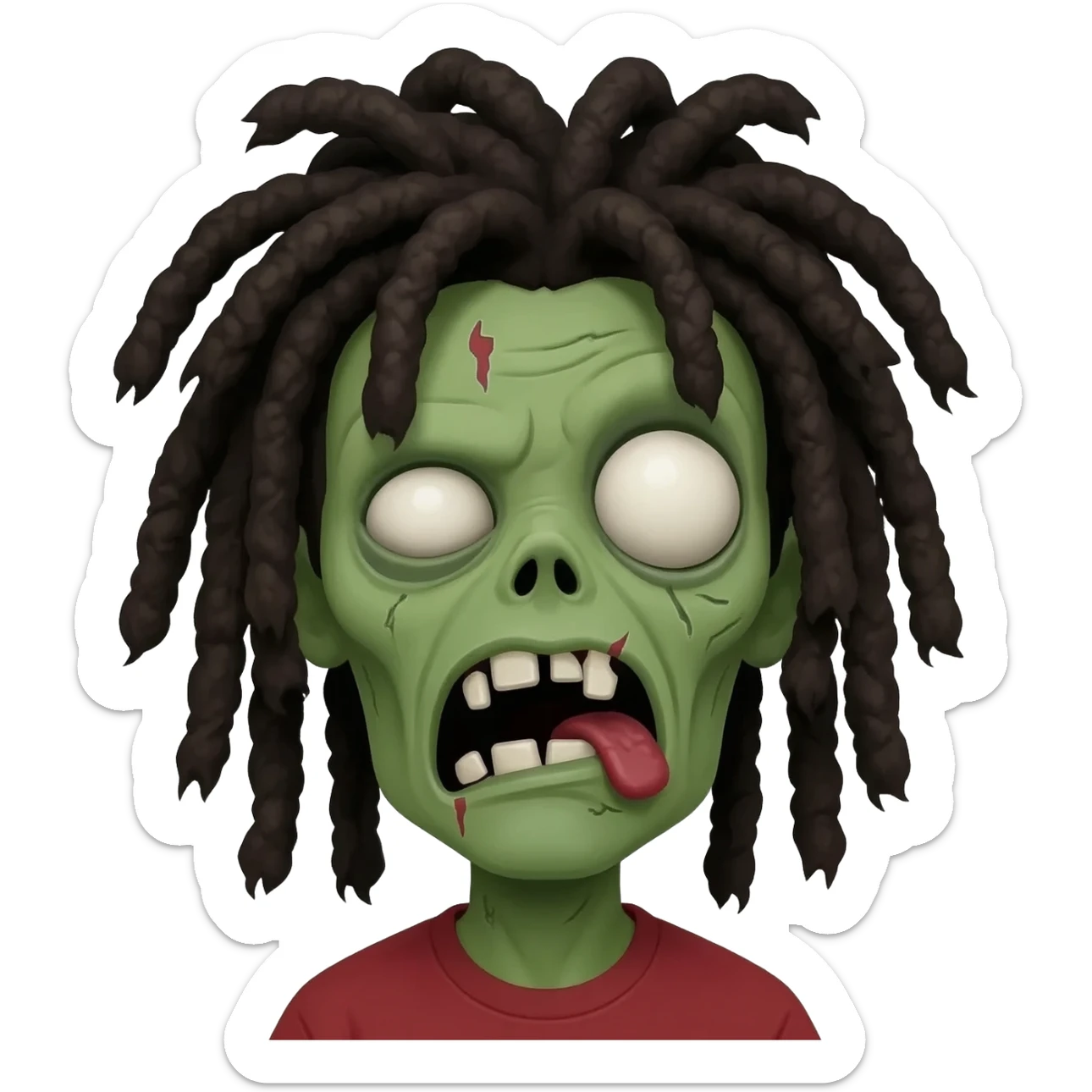 dreadhead zombie sticker