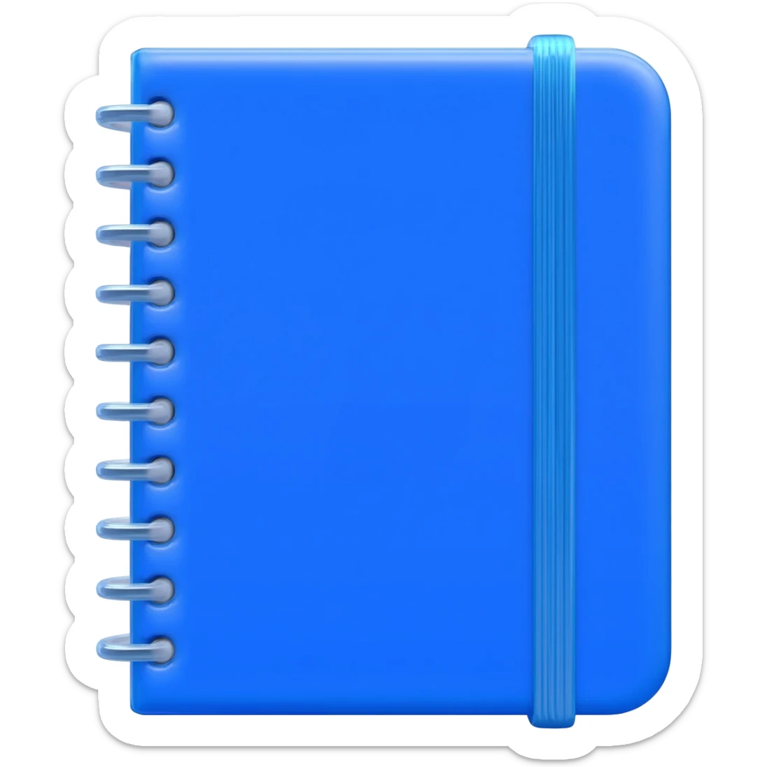 blue shine notebook sticker