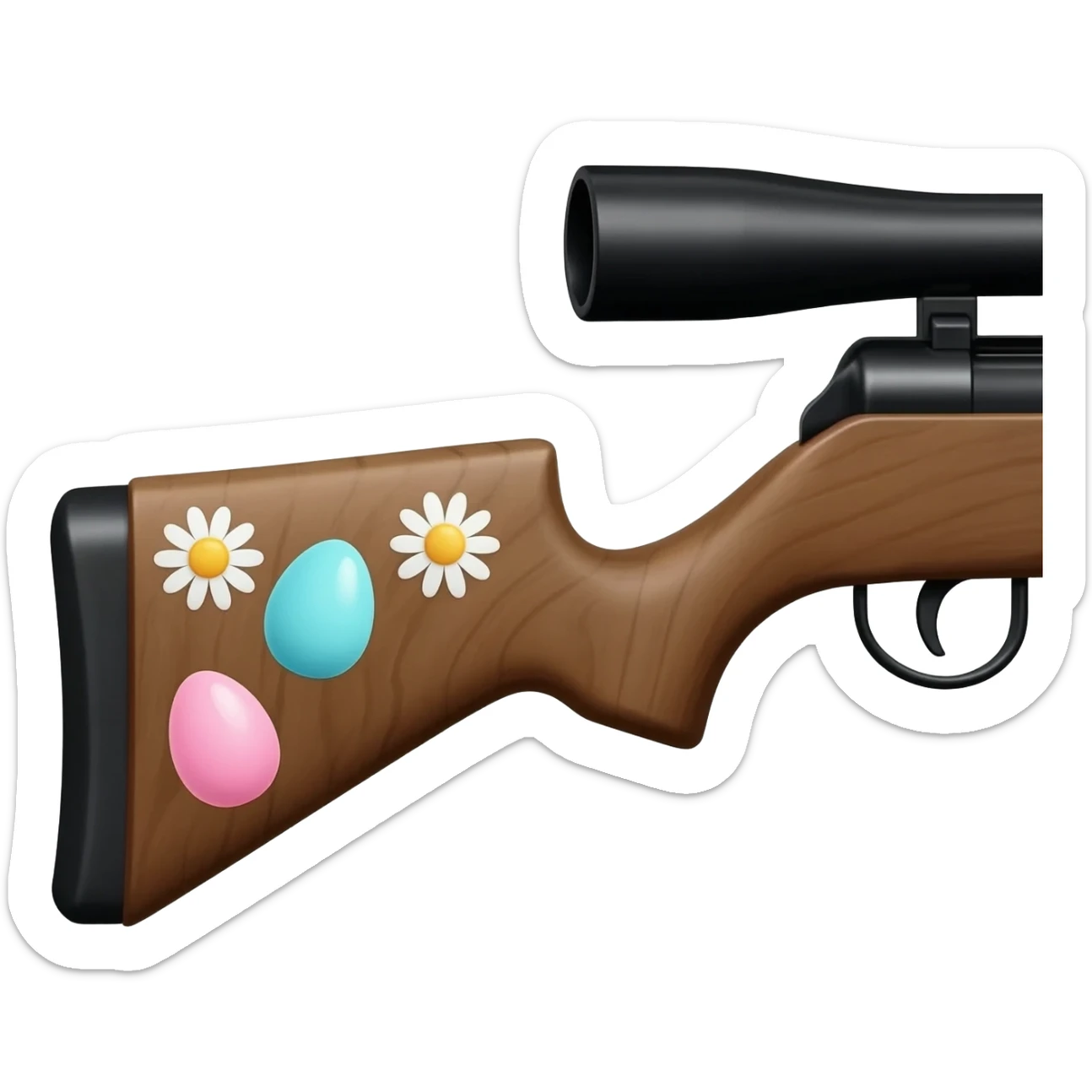 easter theme sniper rifle sticker