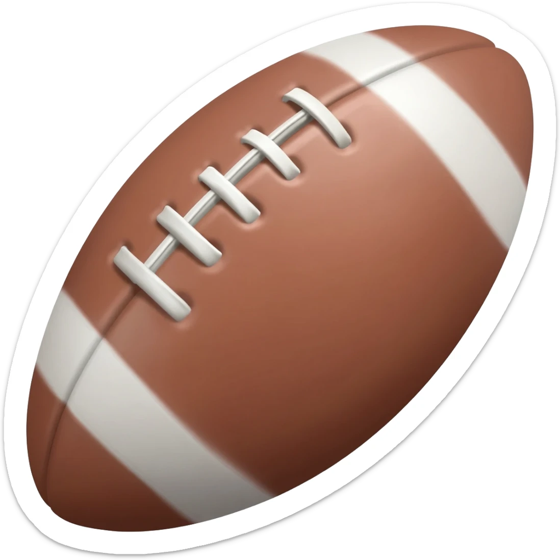 Rugby ball sticker