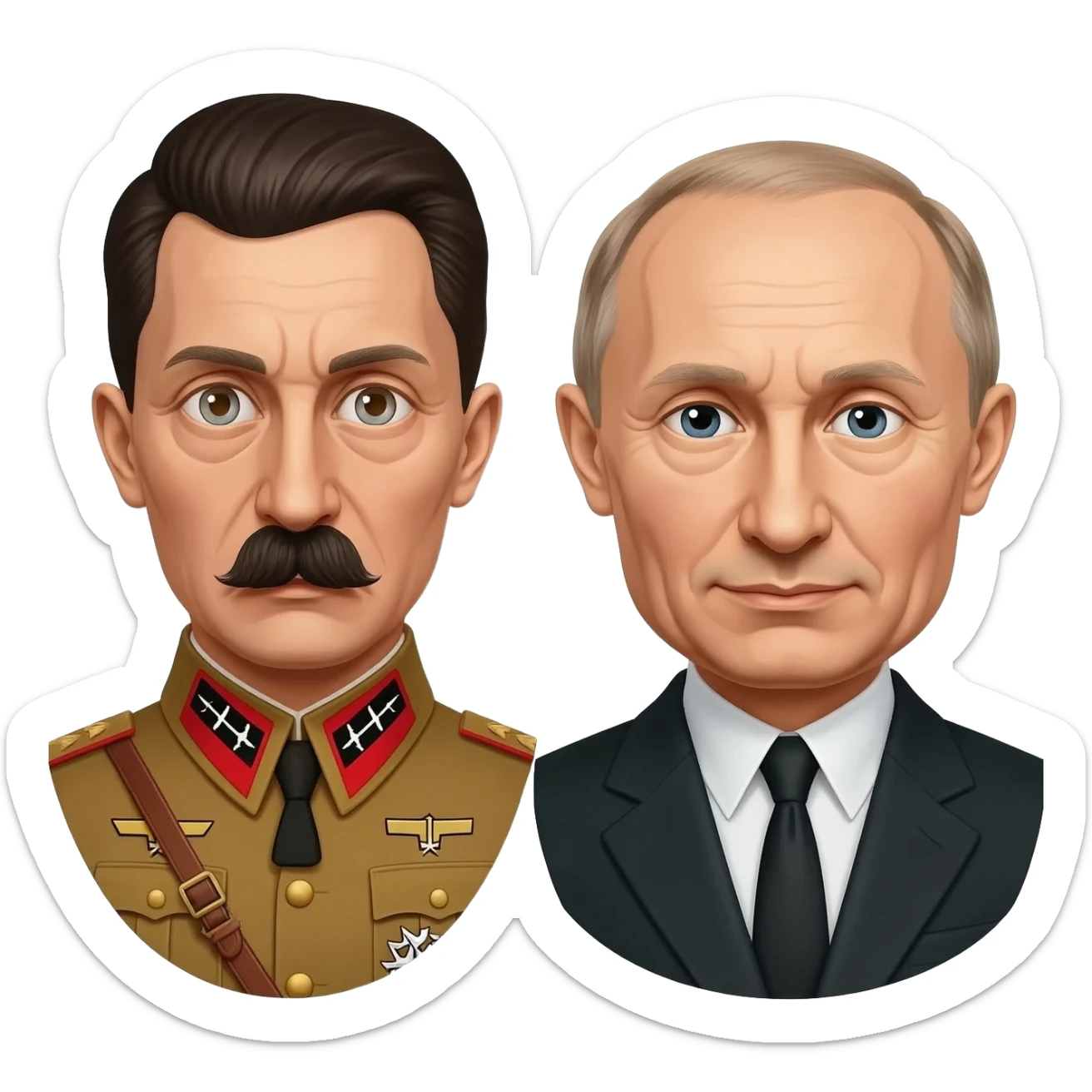 Hitler et Vladimir poutine sticker