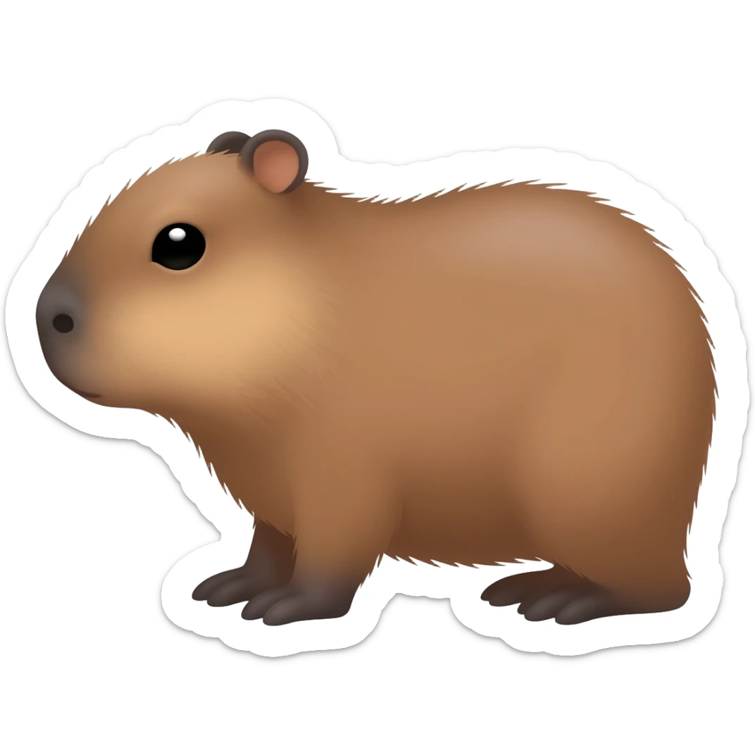 Small capybara sticker
