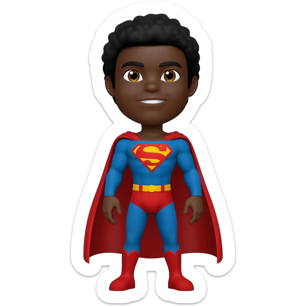 autistic black superman sticker