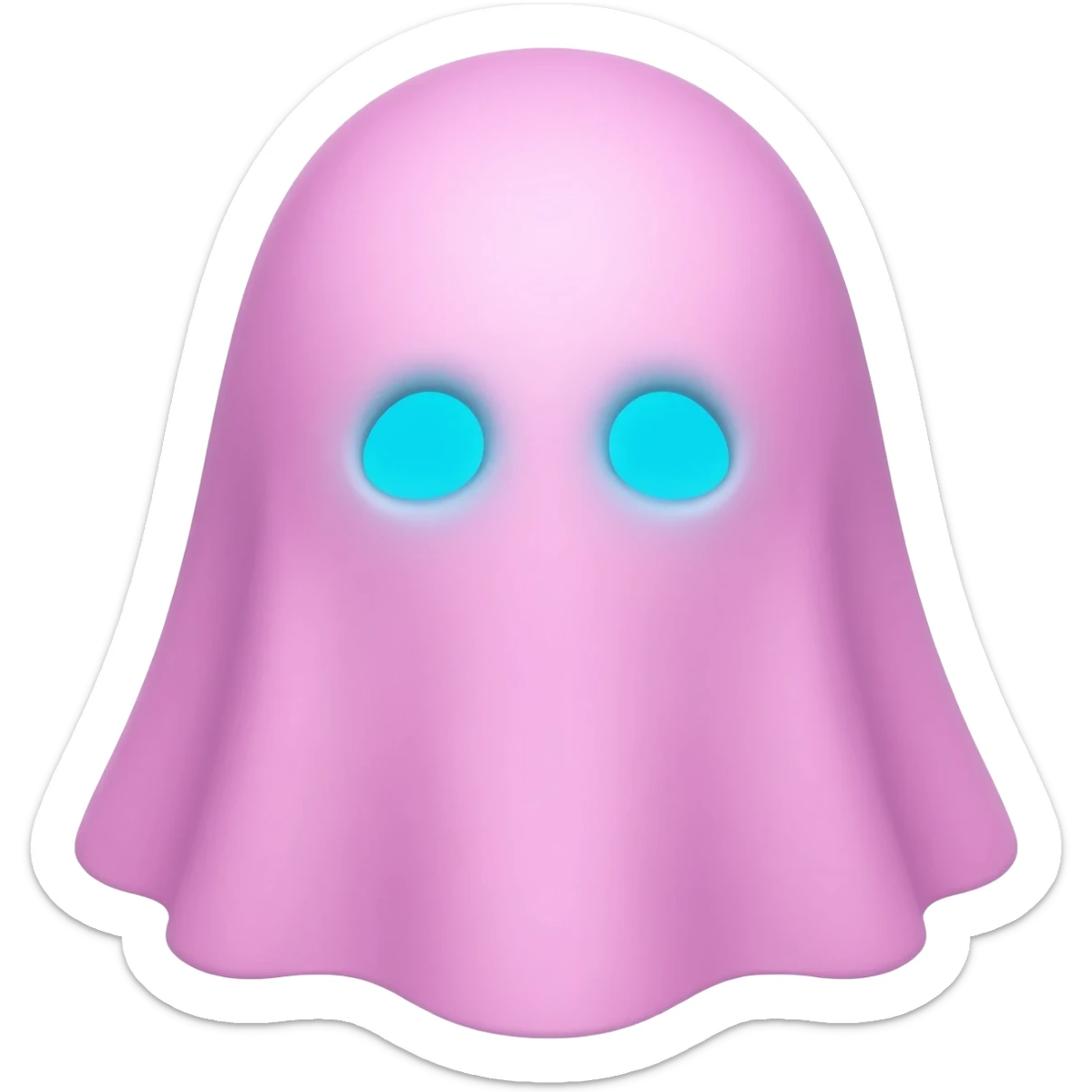 Pink ghostface sticker