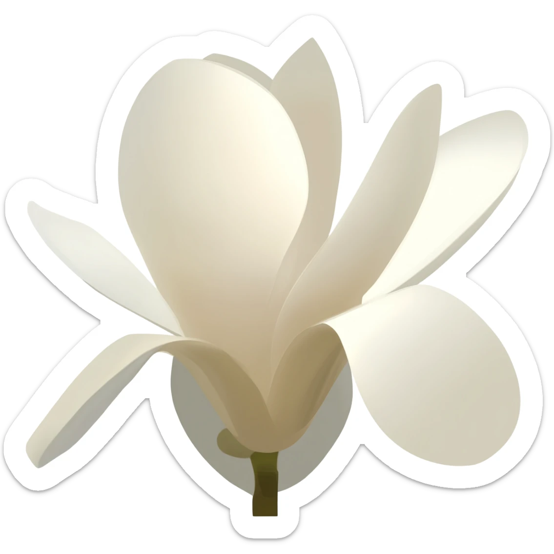 minimalist-magnolia-flower-with-soft-white-and-light-beige-petals-on-a-plain-white-background,-no-extra-details sticker