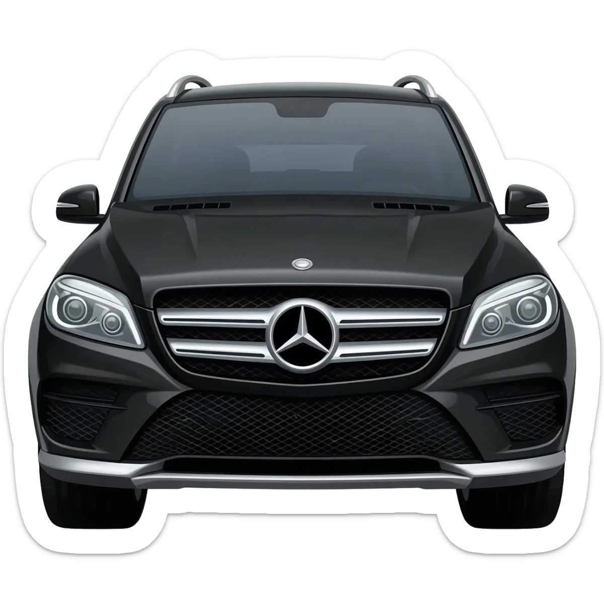 Black suv mercedes sticker