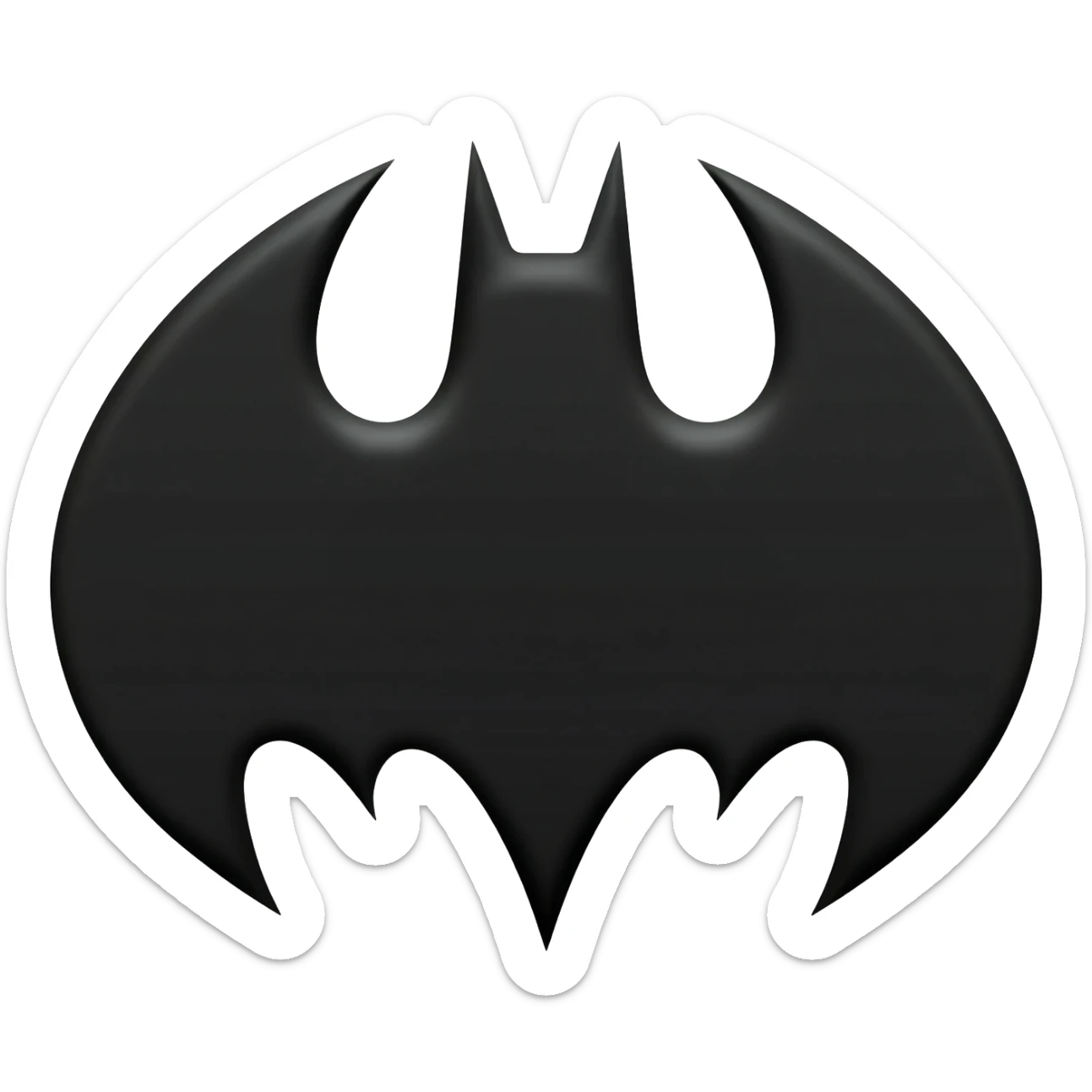 Bat man logo sticker