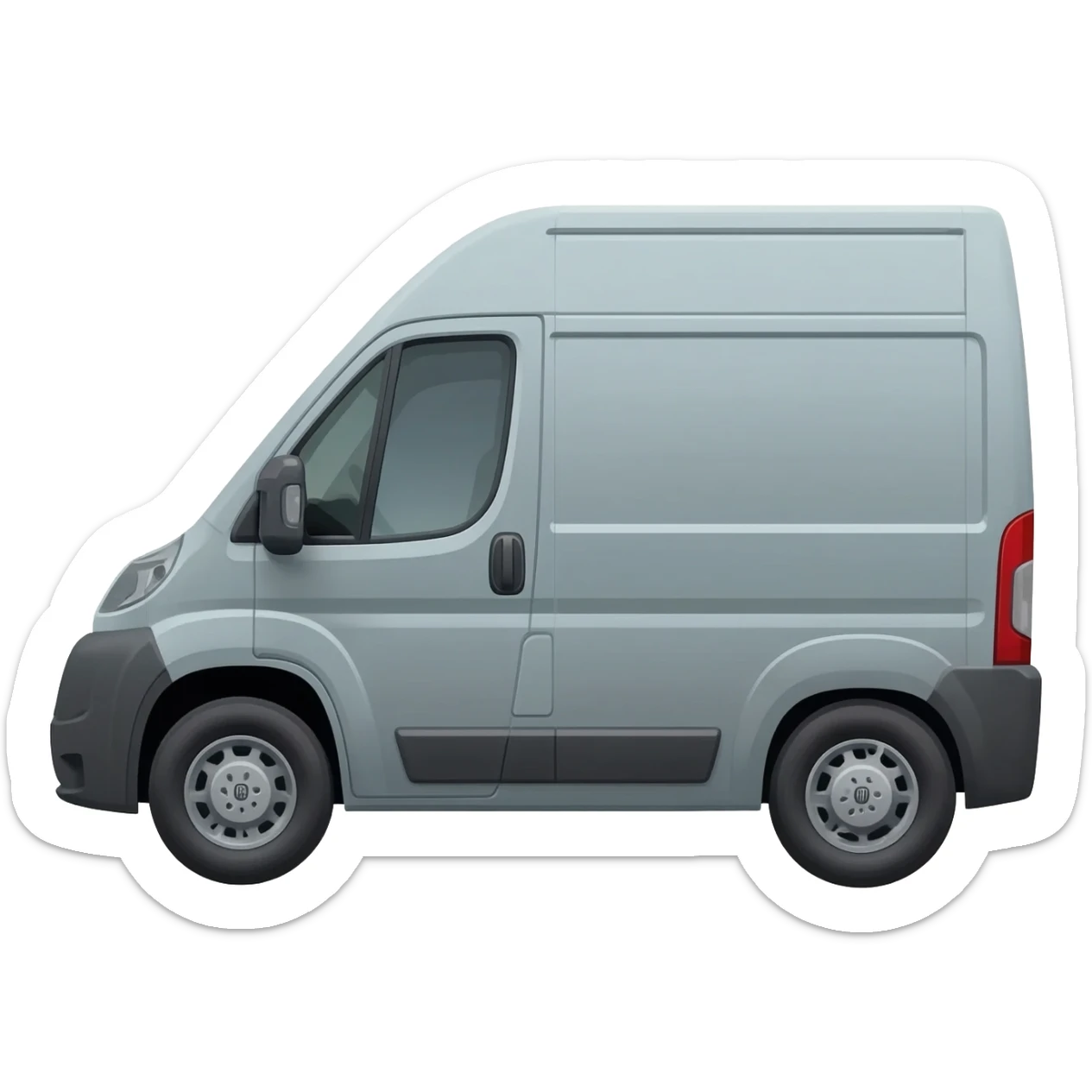 light grey Fiat Ducato camper van sticker