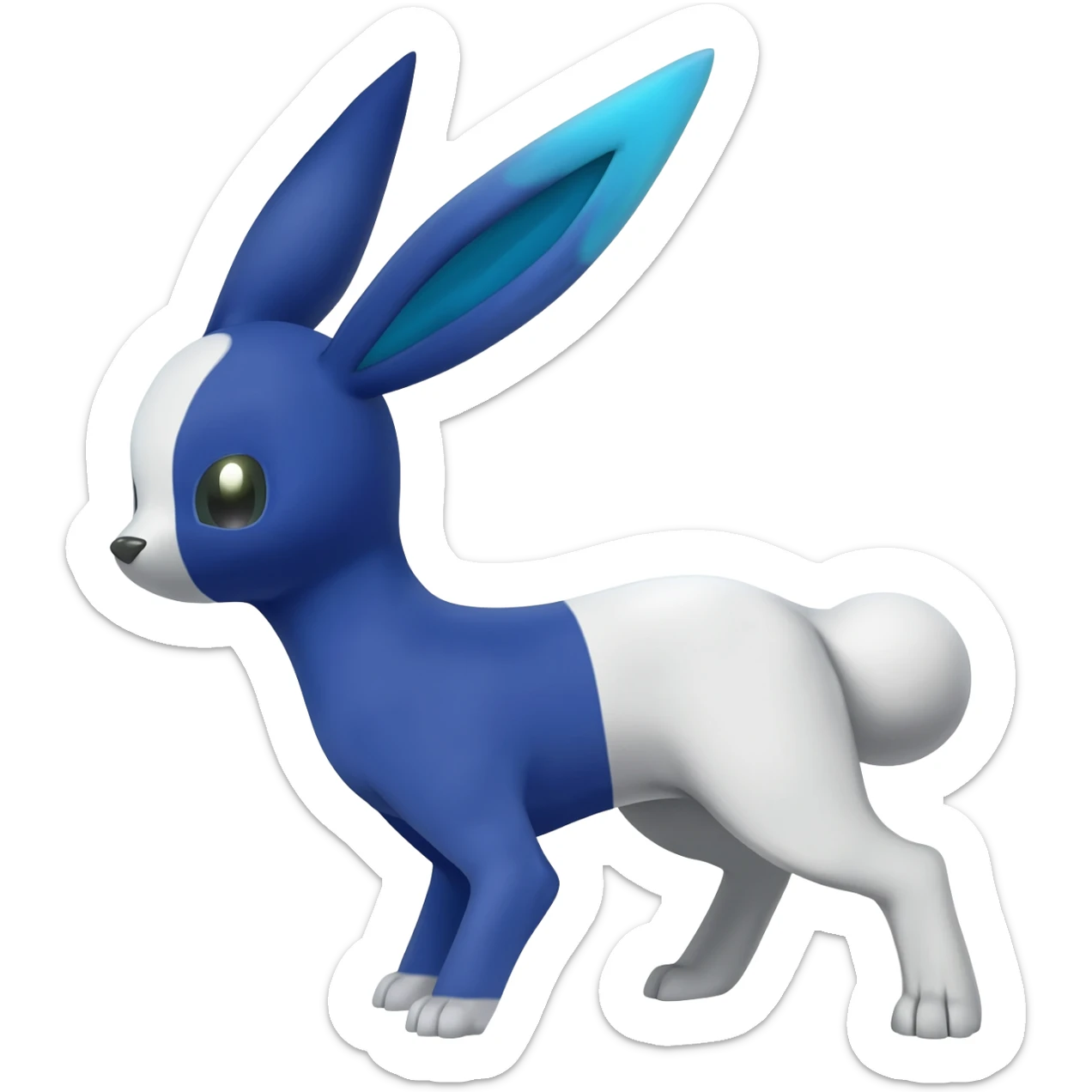 Shiny Furret-Absol-Noibat-Hybrid (Full body) sticker