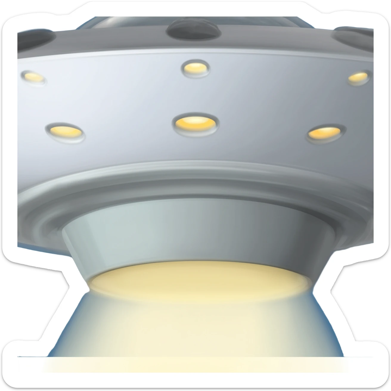 Creamsauce in a UFO sticker