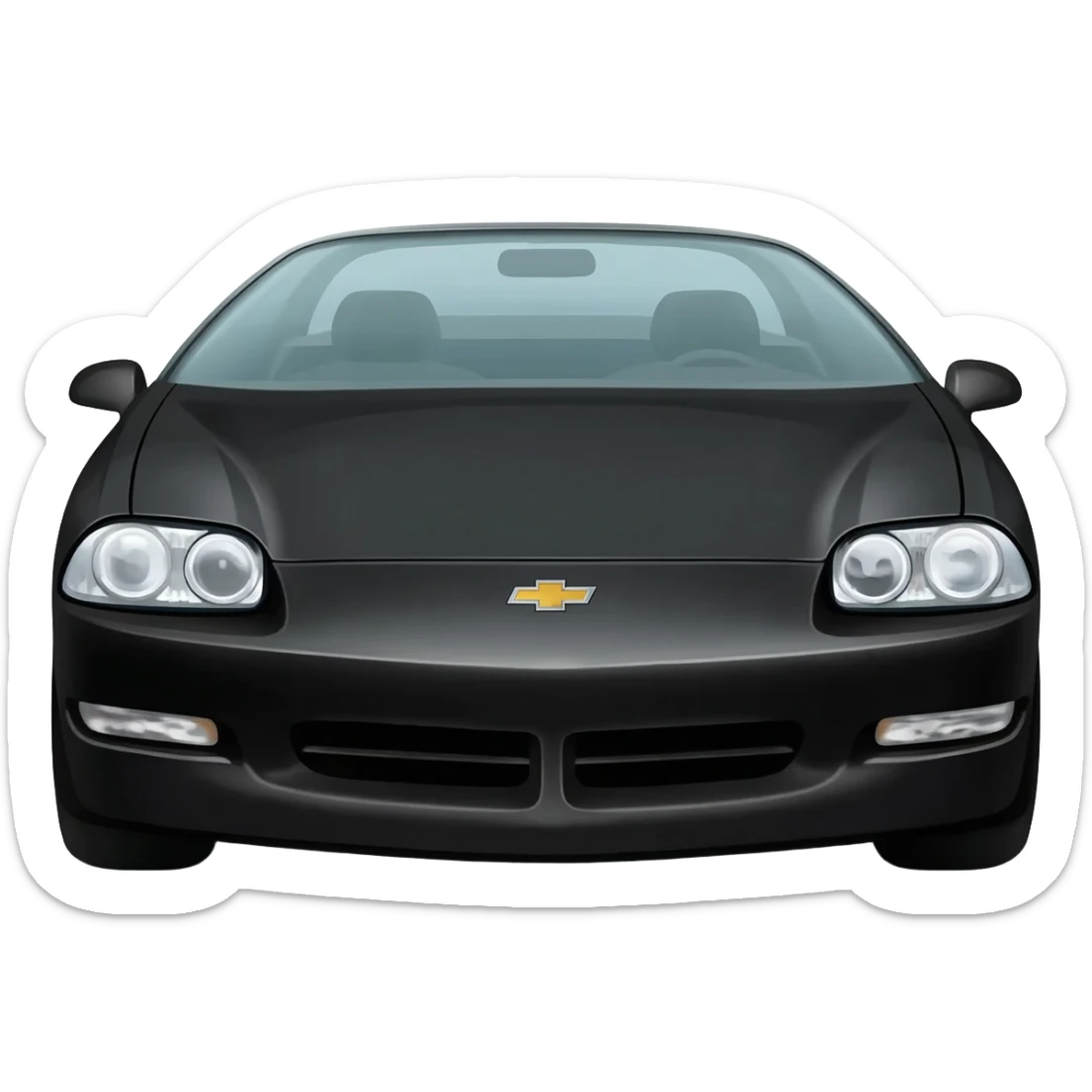 Fourth Generation 1993-2002 Chevrolet Camaro Black sticker