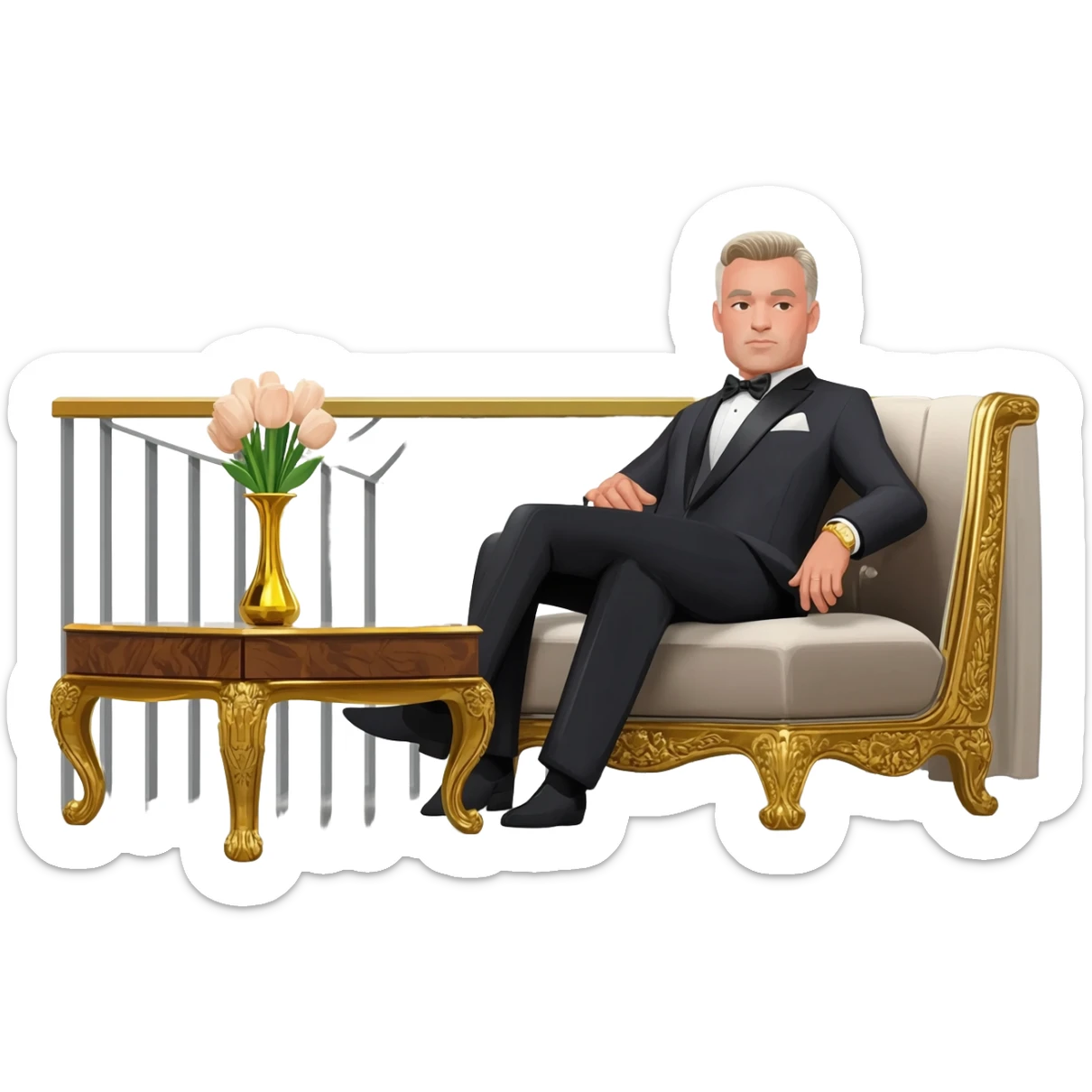 bourgeois decadence sticker