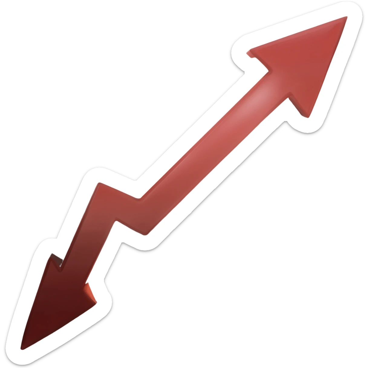 flecha para arriba sticker