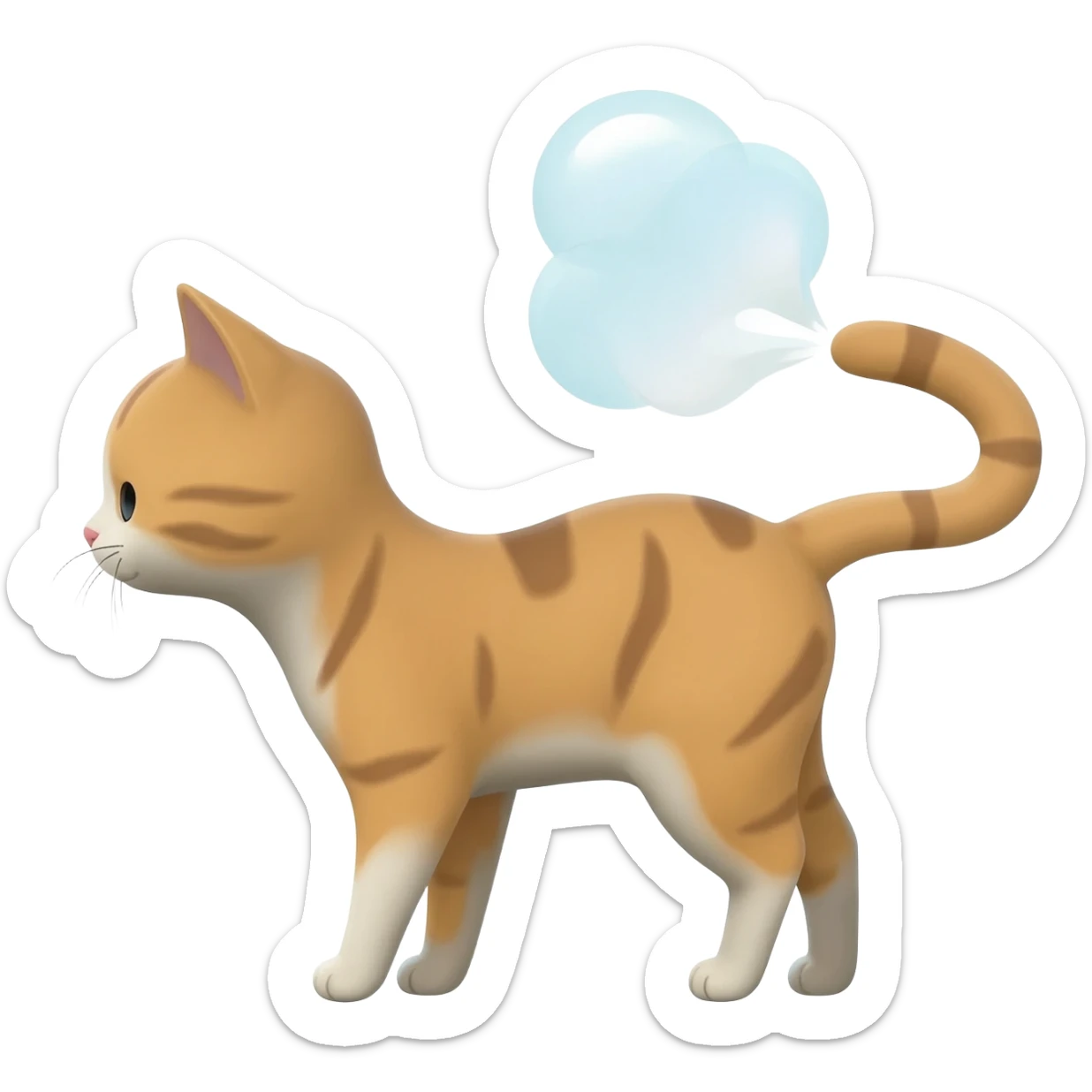 Fart cat ry sticker