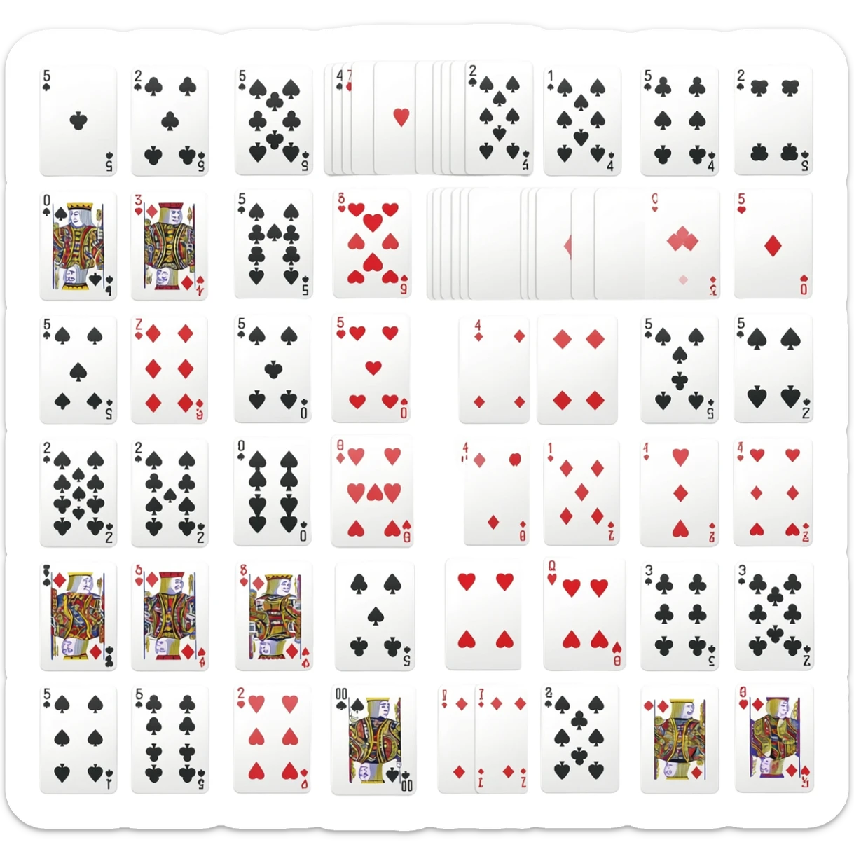 Playing Cards set sticker