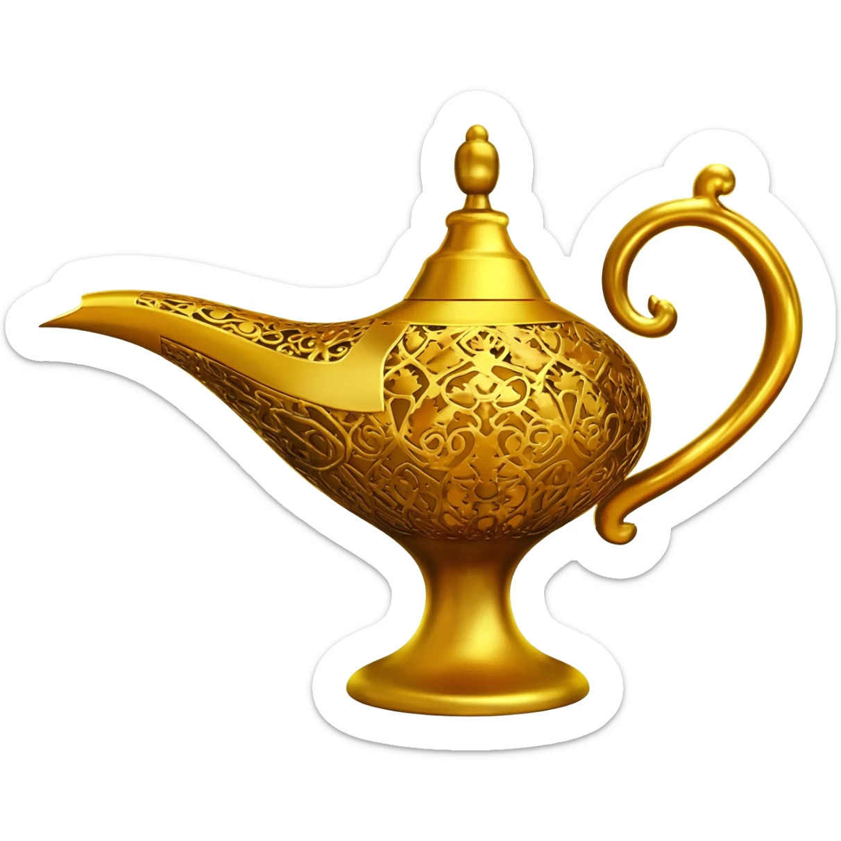 Aladdin lamp sticker