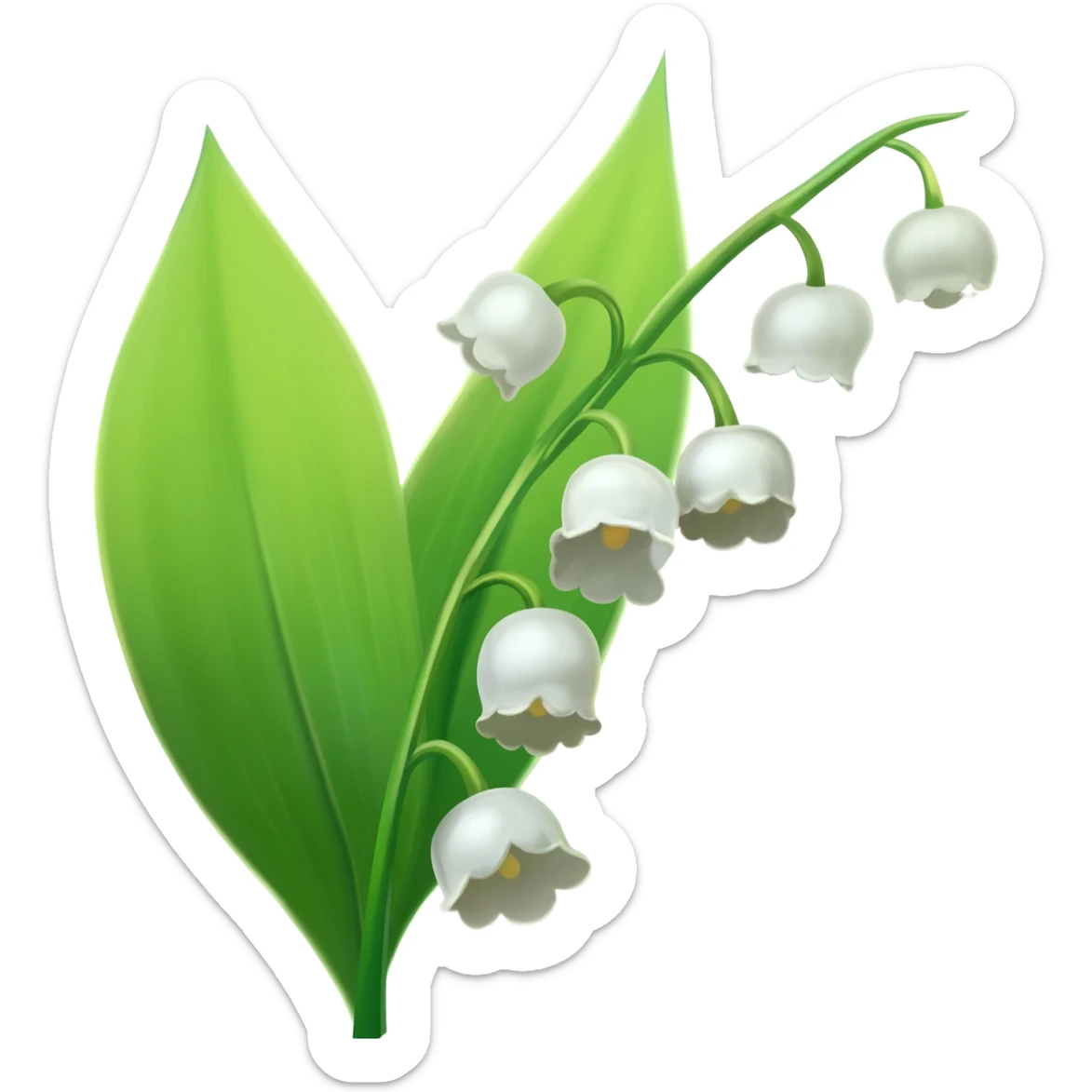 lily of the valley sticker